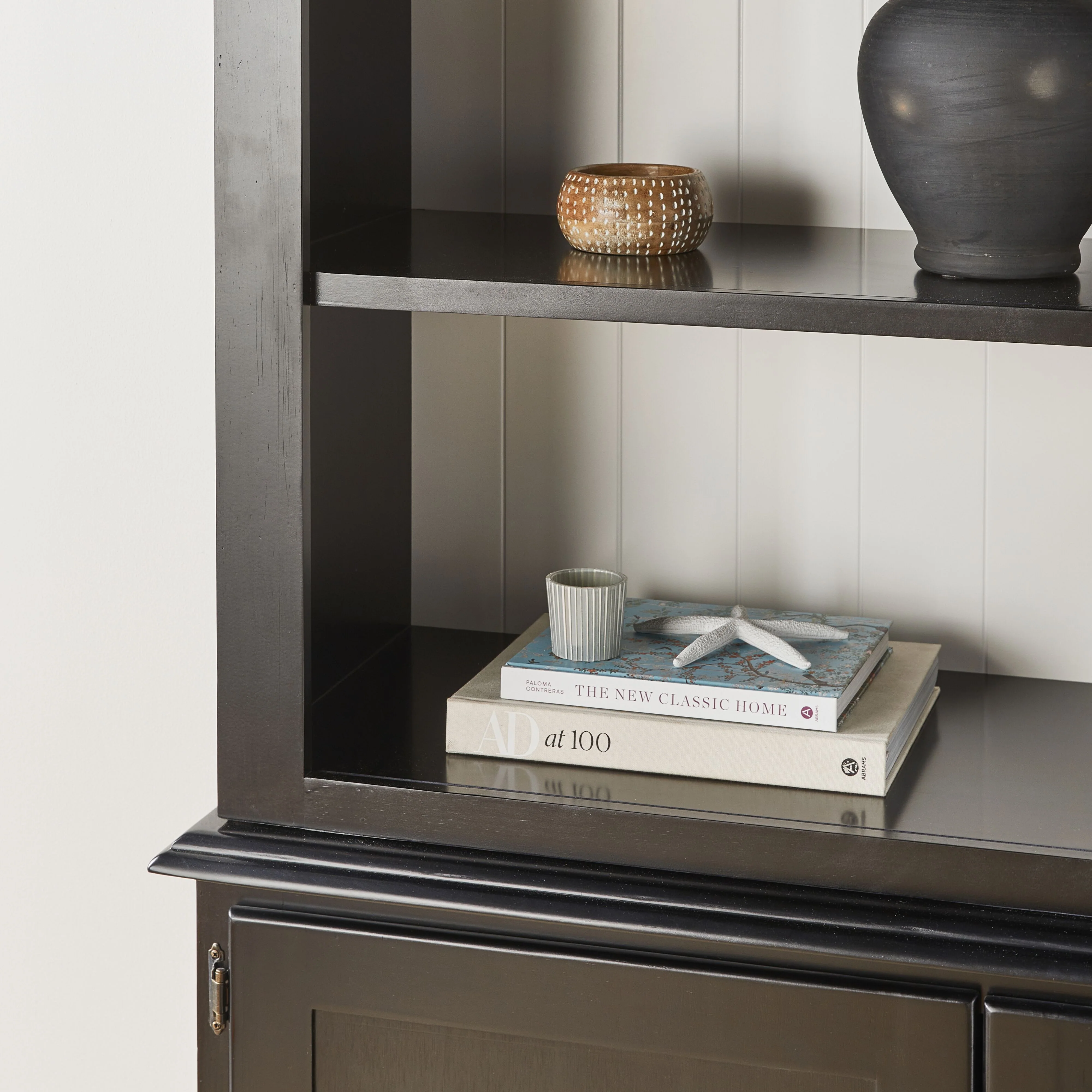Armand 2 Door Library Shelving Unit 124 x 240cm Black - Image 8