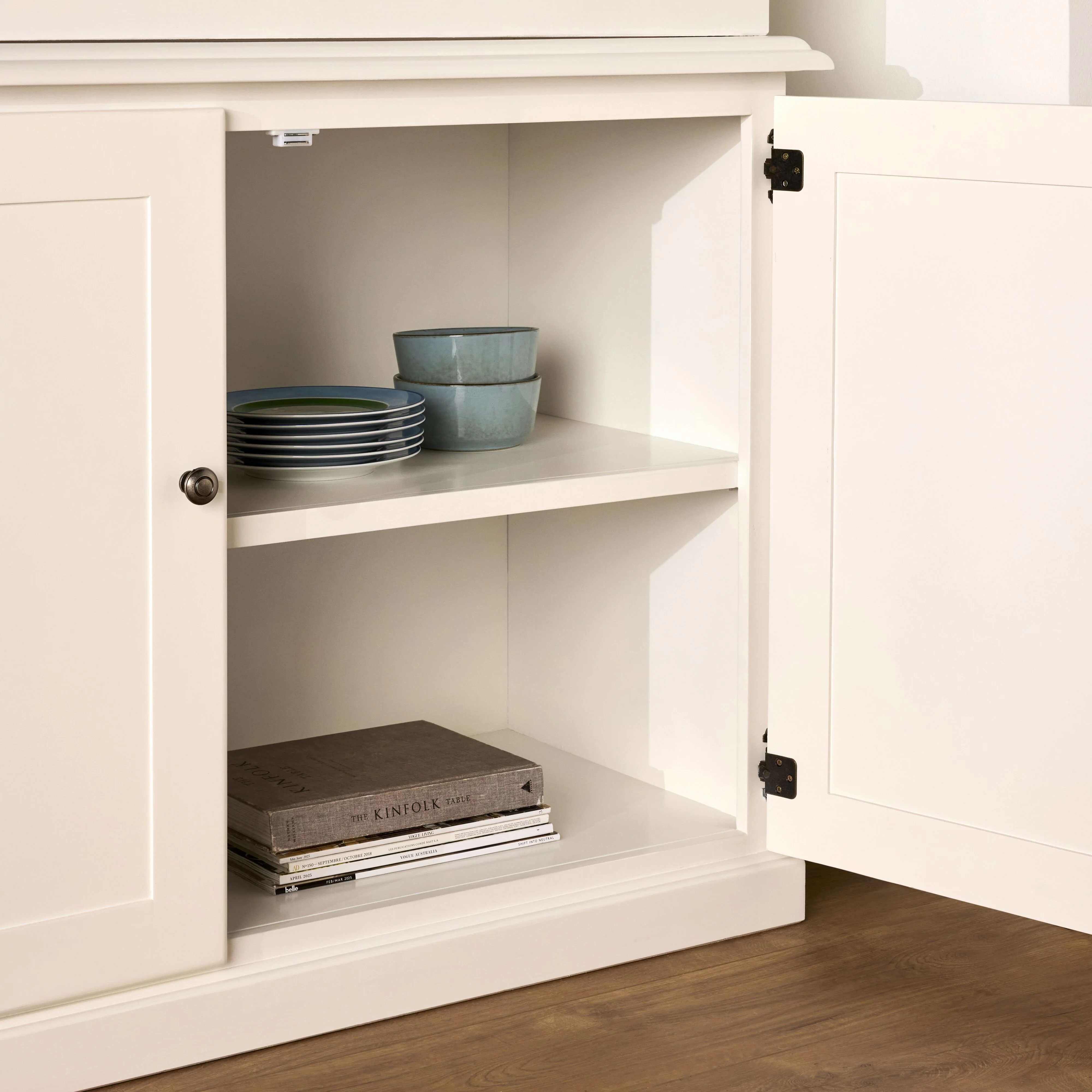 Armand 2 Door Library Shelving Unit 124 x 240cm White - Image 10