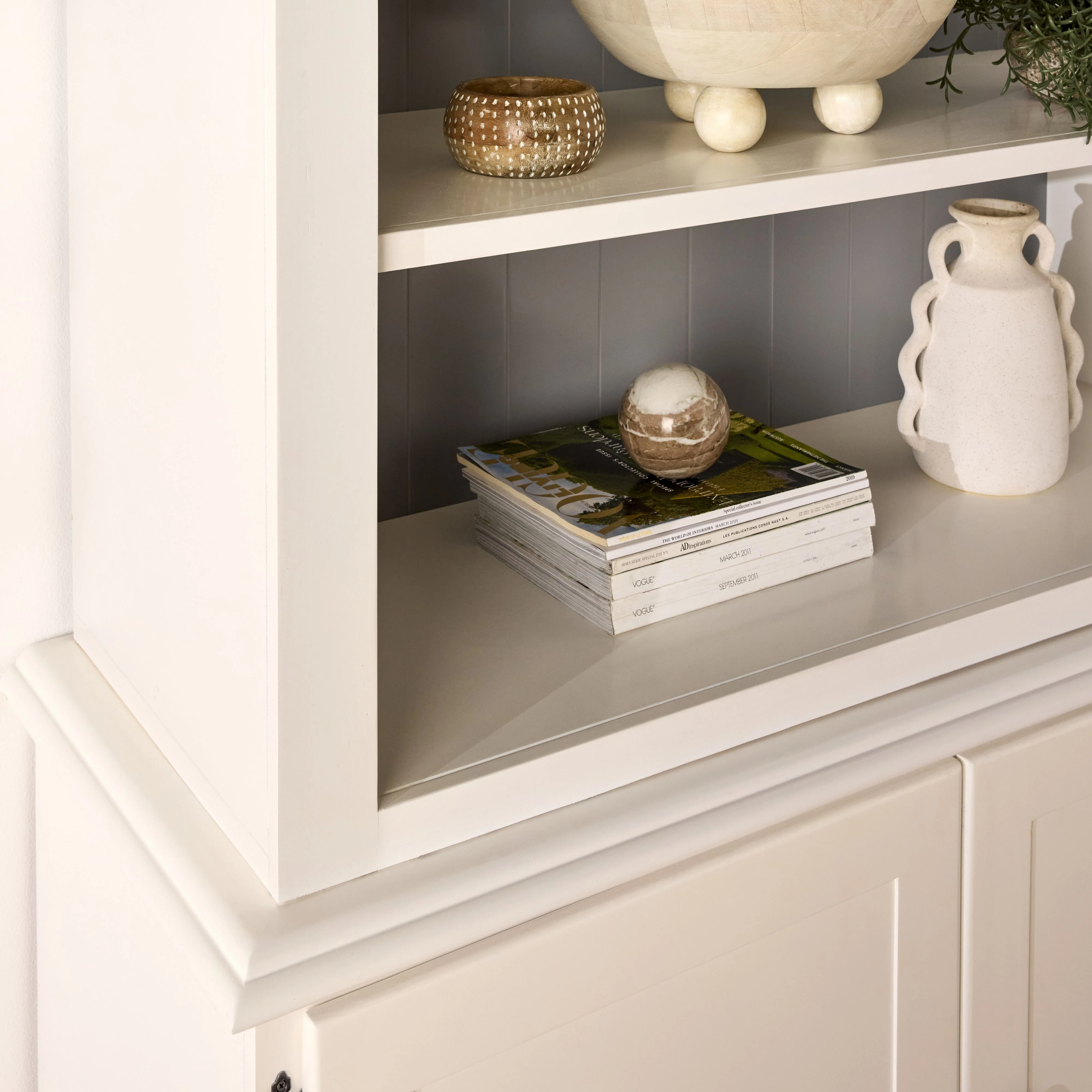 Armand 2 Door Library Shelving Unit 124 x 240cm White - Image 9