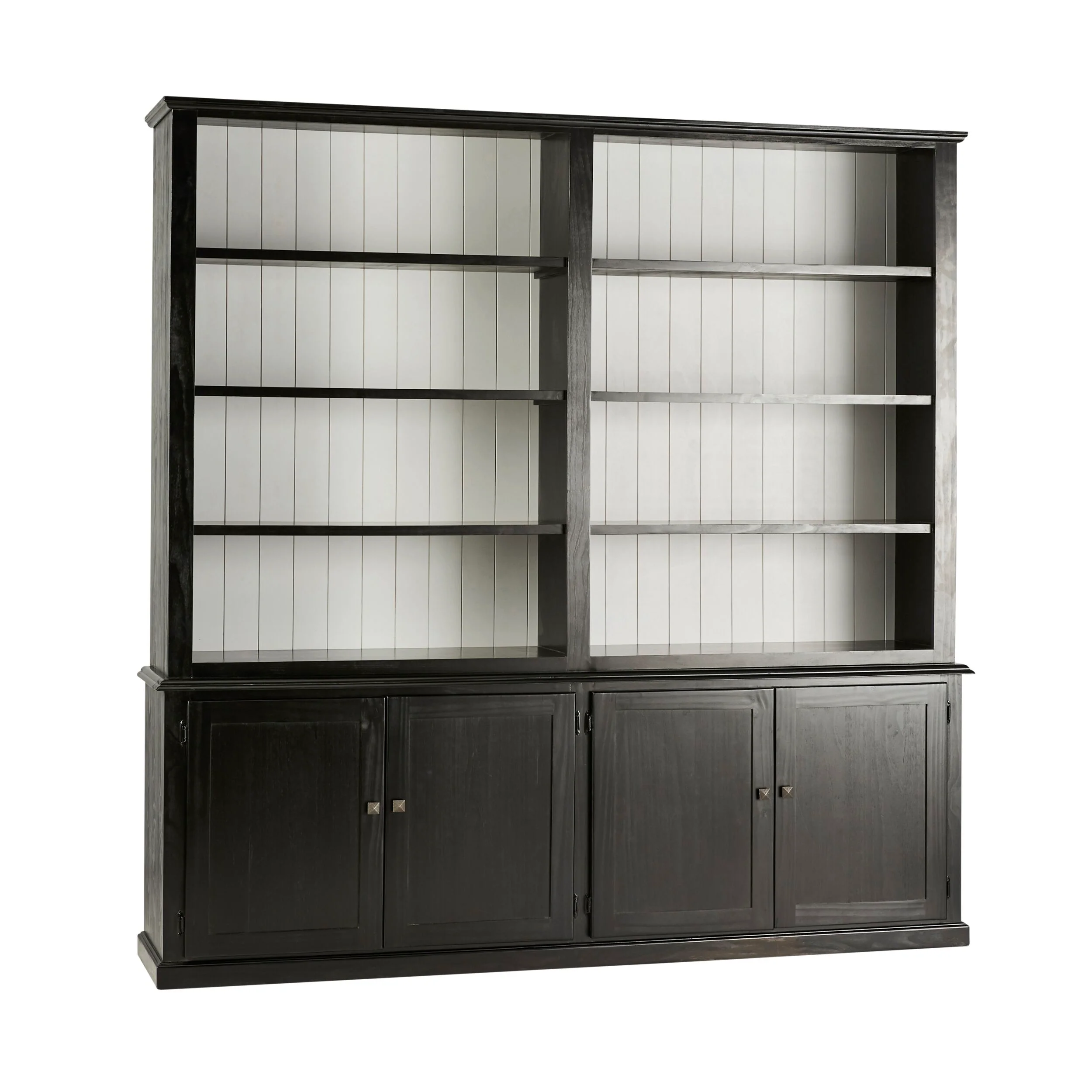 Armand 4 Door Library Shelving Unit 240 x 240cm Black - Image 6