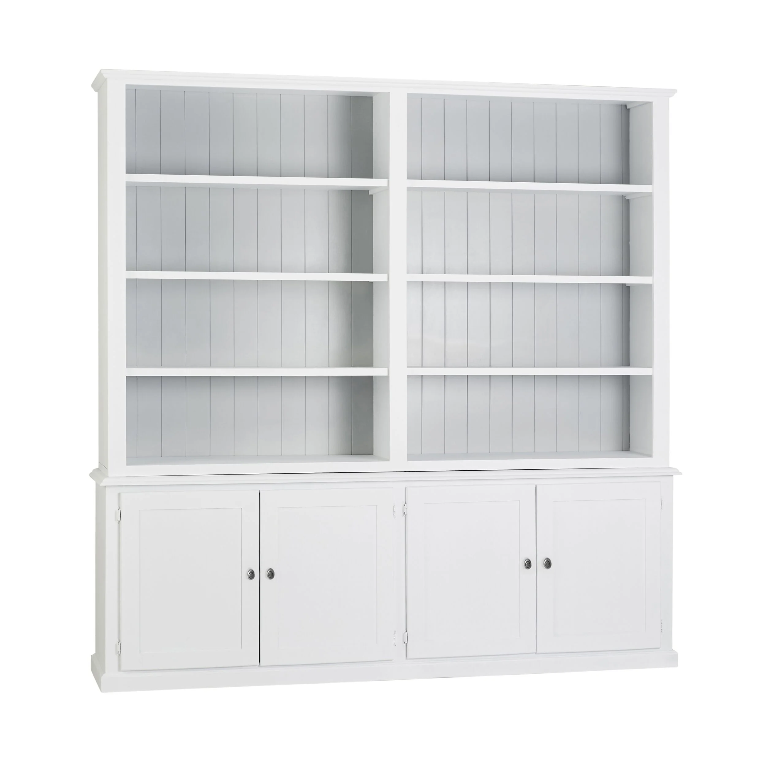 Armand 4 Door Library Shelving Unit 240 x 240cm White - Image 3