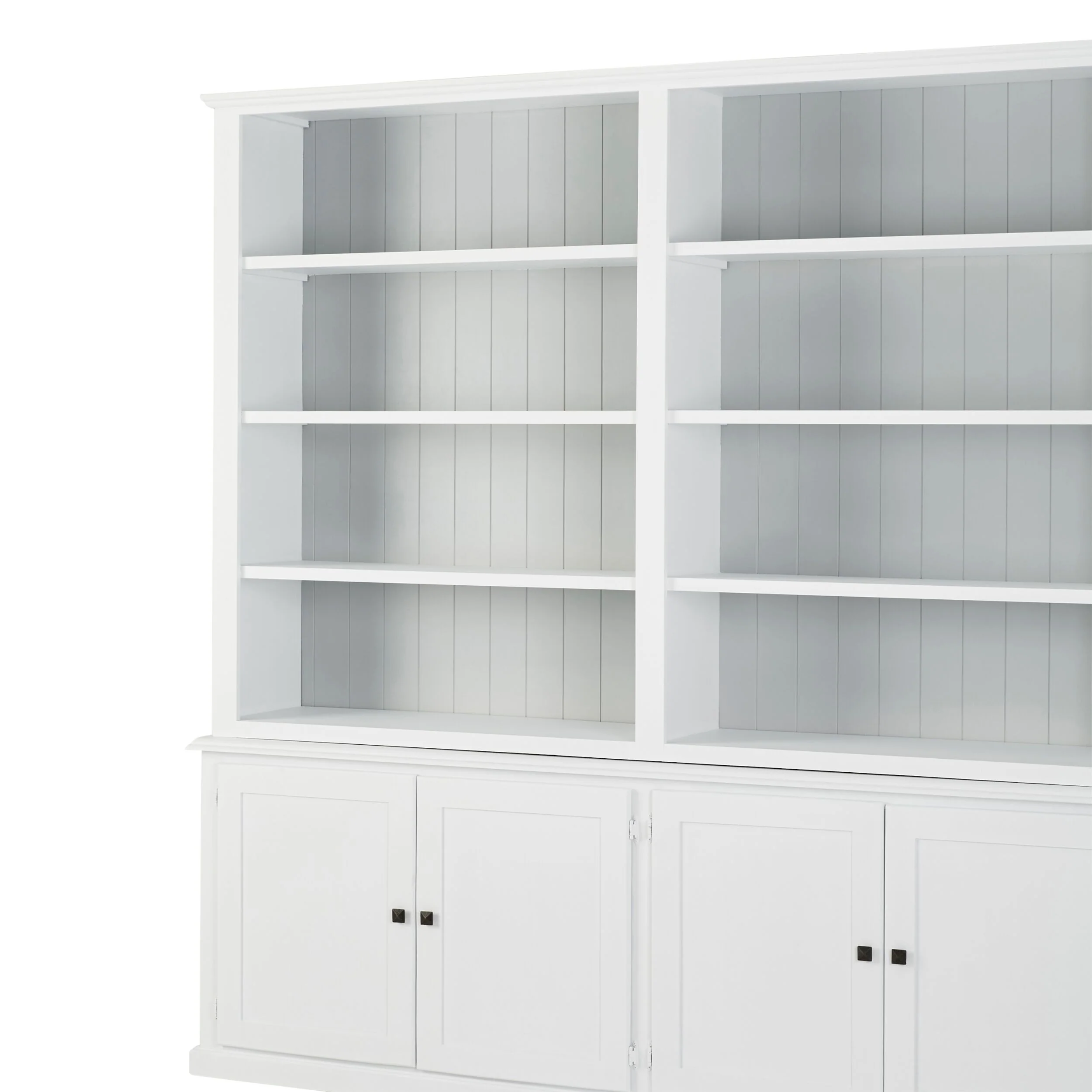 Armand 4 Door Library Shelving Unit 240 x 240cm White - Image 5