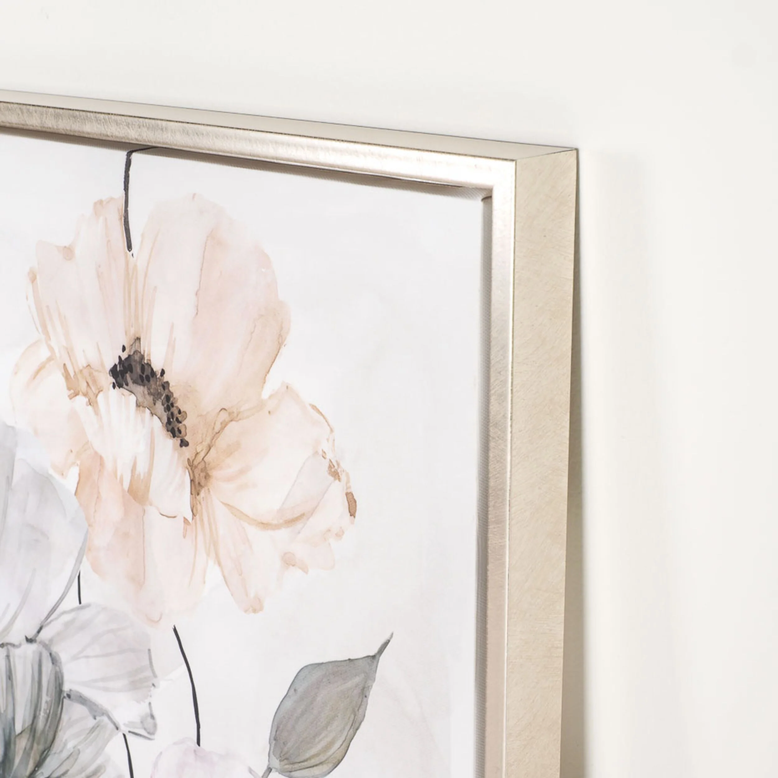 Arthouse Delightful Blooms Silver Framed Print 100x50cm - Image 3