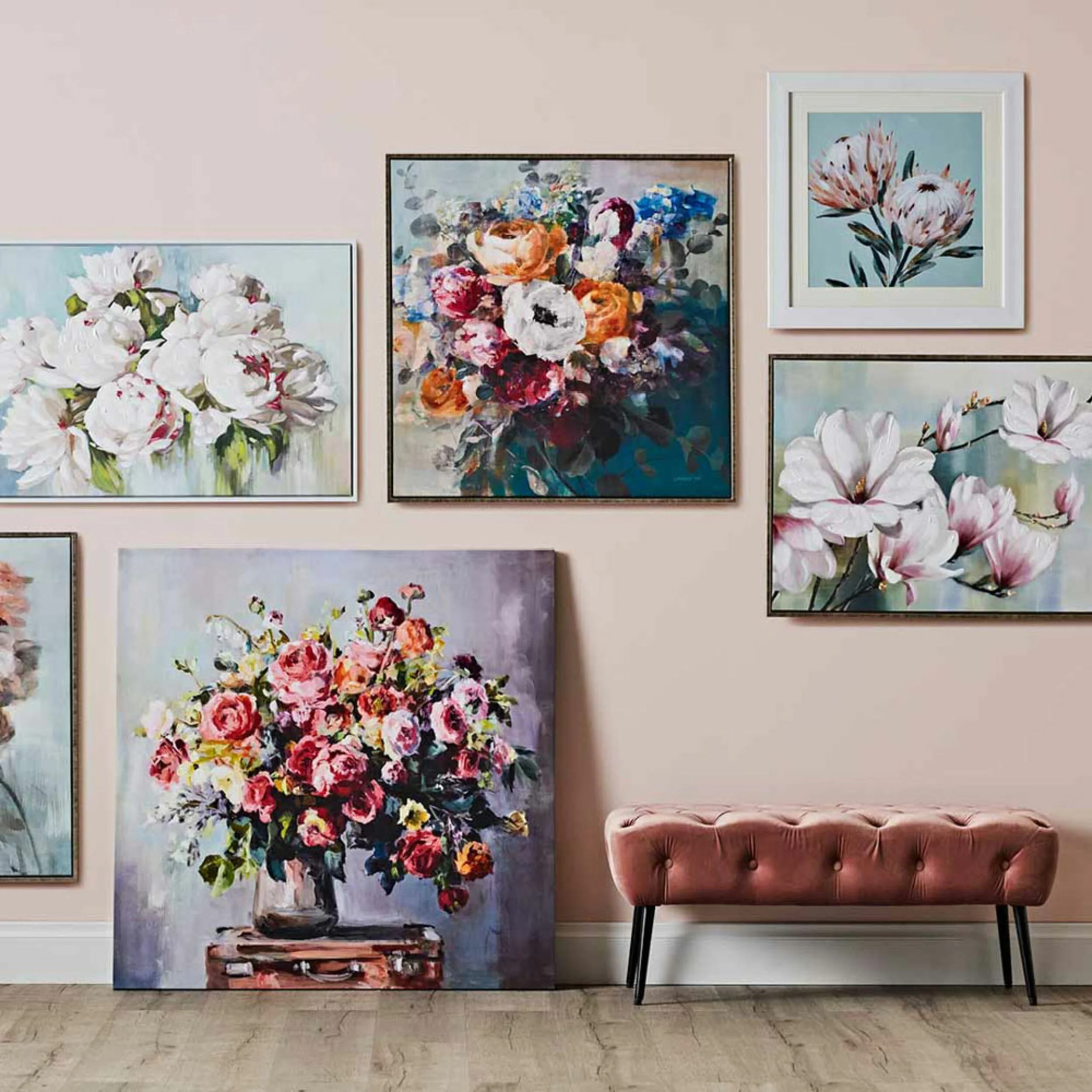 Arthouse Magnolia Blooms Framed Print 90x60cm - Image 3