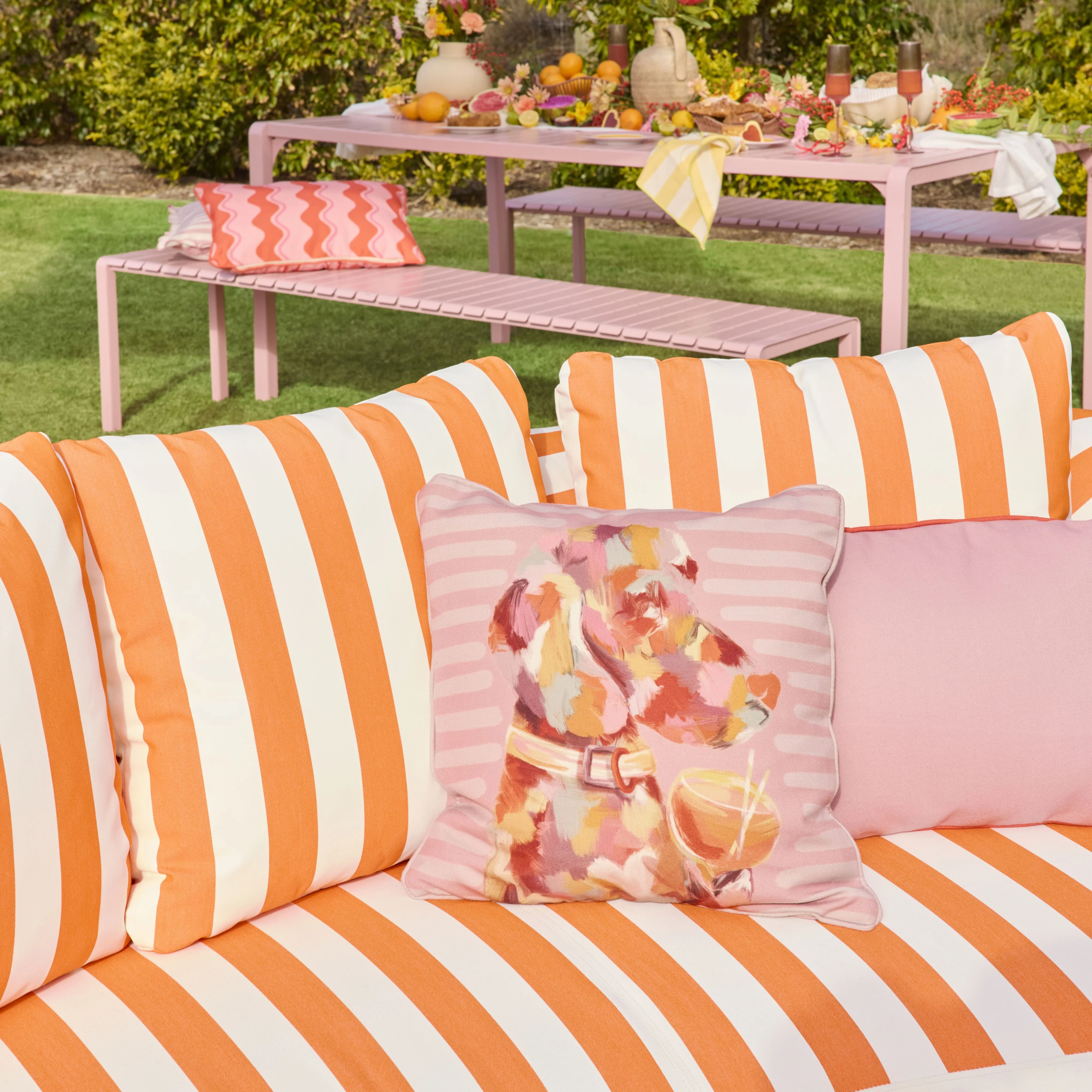 Aruba Cocktail Hour Outdoor Cushion 45x45cm - Image 4