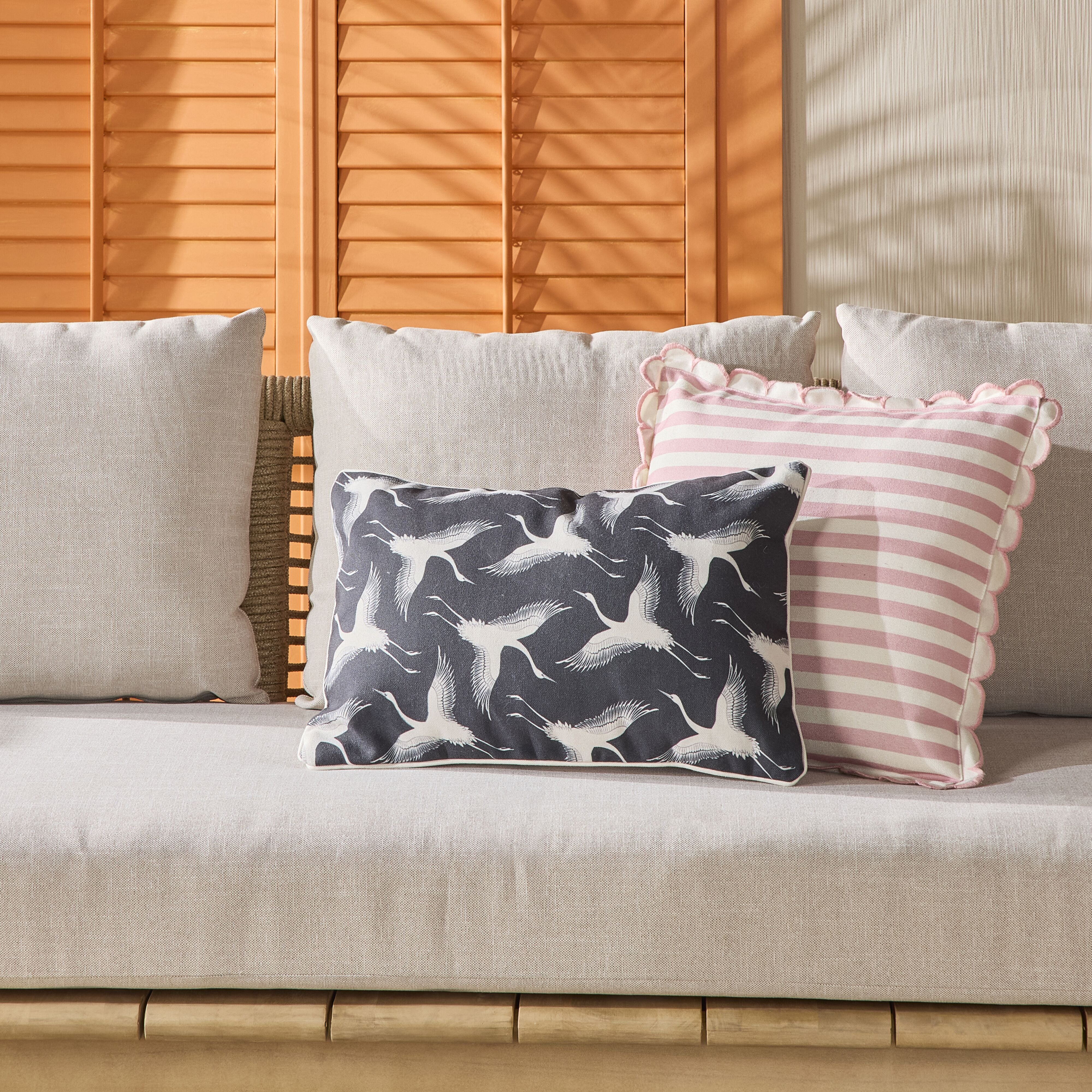 Aruba Flying Storks Outdoor Cushion 35x55cm - Image 6