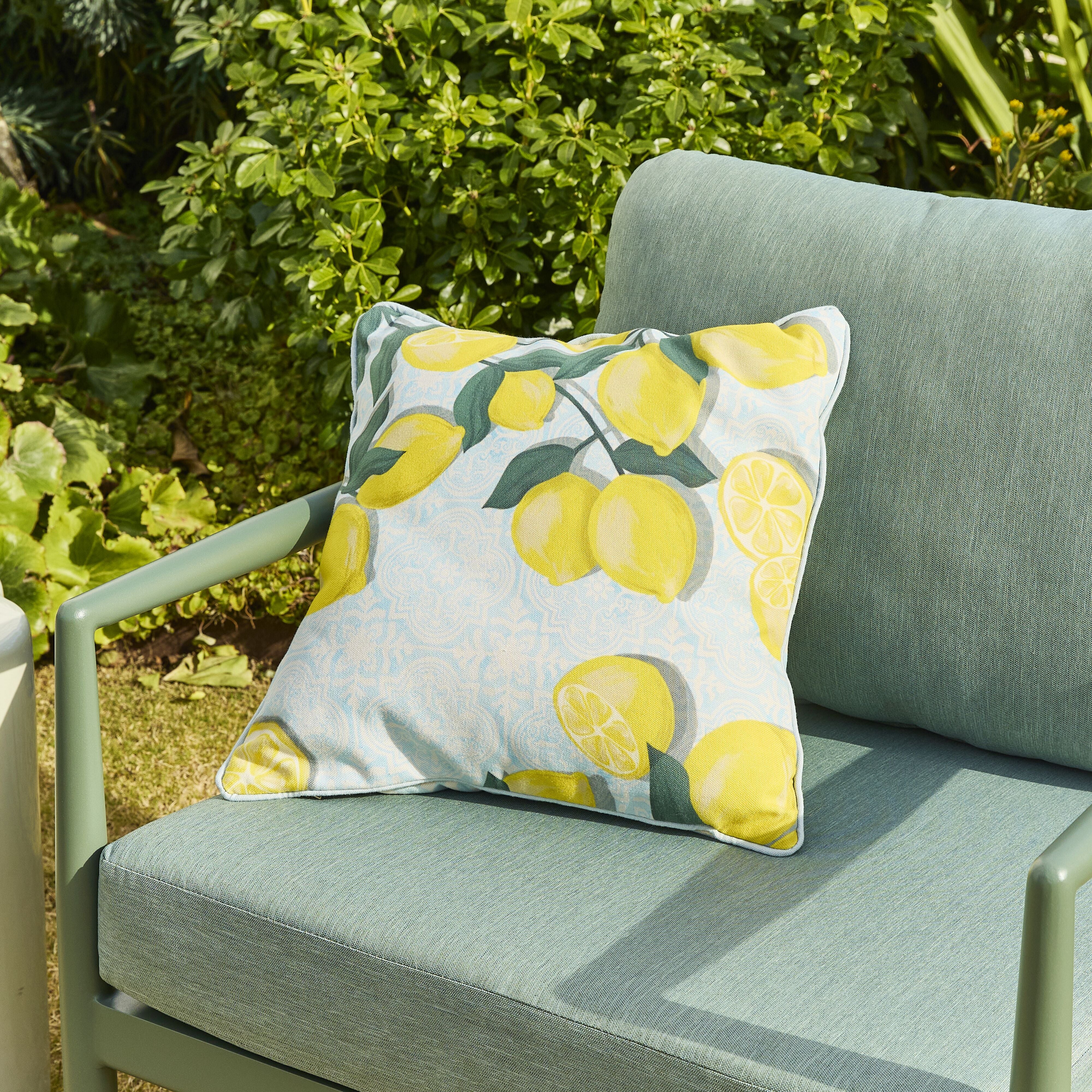 Aruba Limone Tile Outdoor Cushion 45x45cm - Image 5