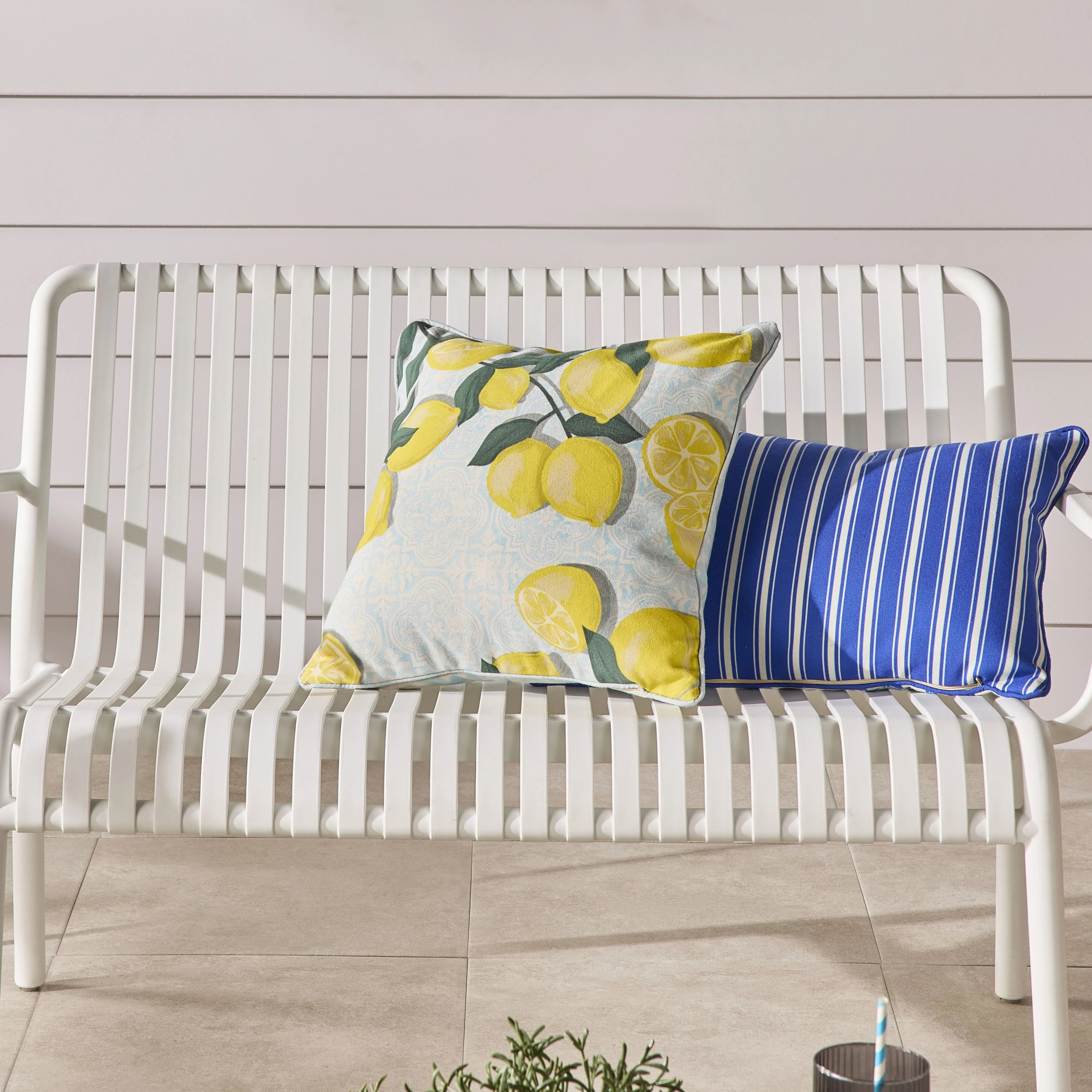 Aruba Limone Tile Outdoor Cushion 45x45cm - Image 6