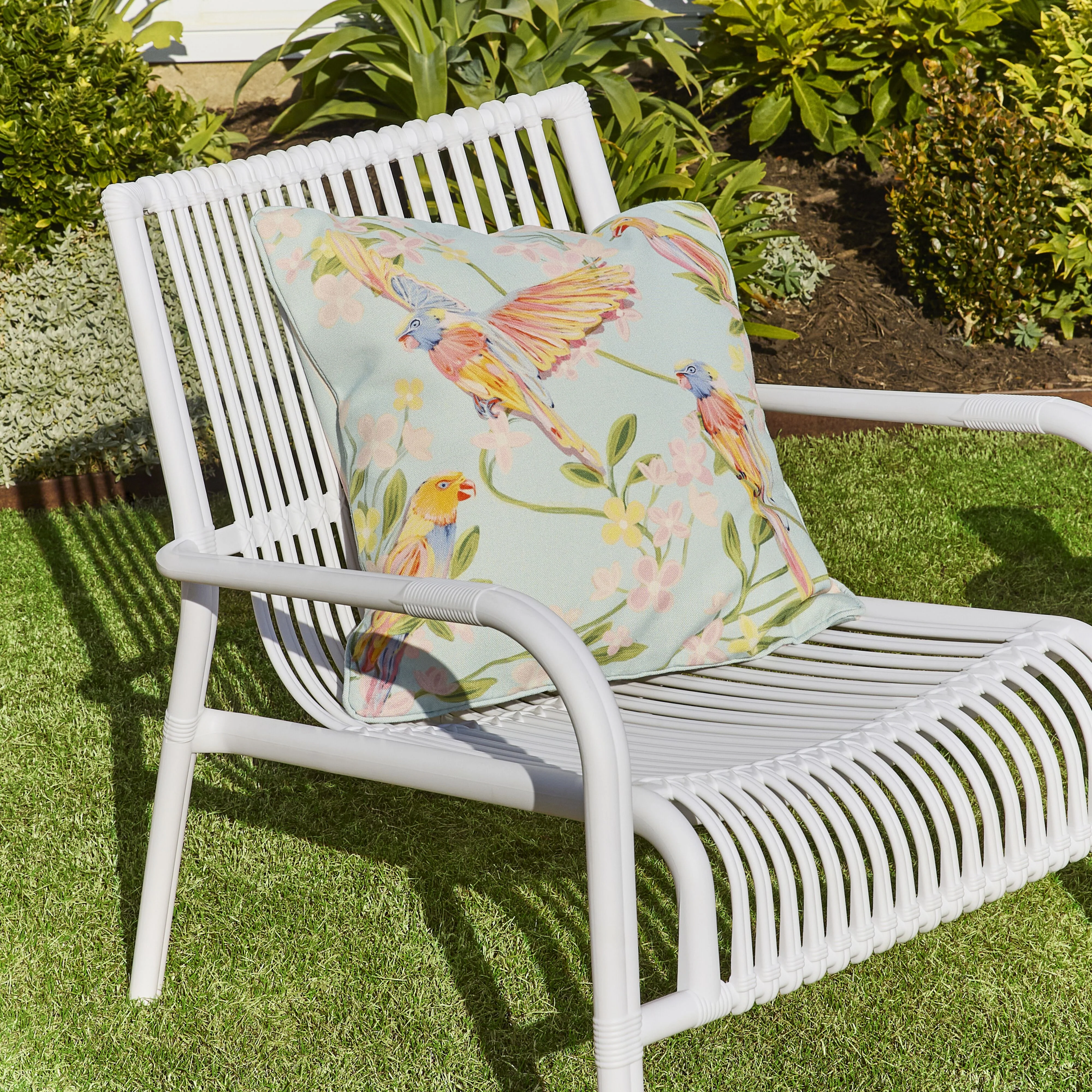 Aruba Lovely Lorikeets Outdoor Cushion 45x45cm - Image 4