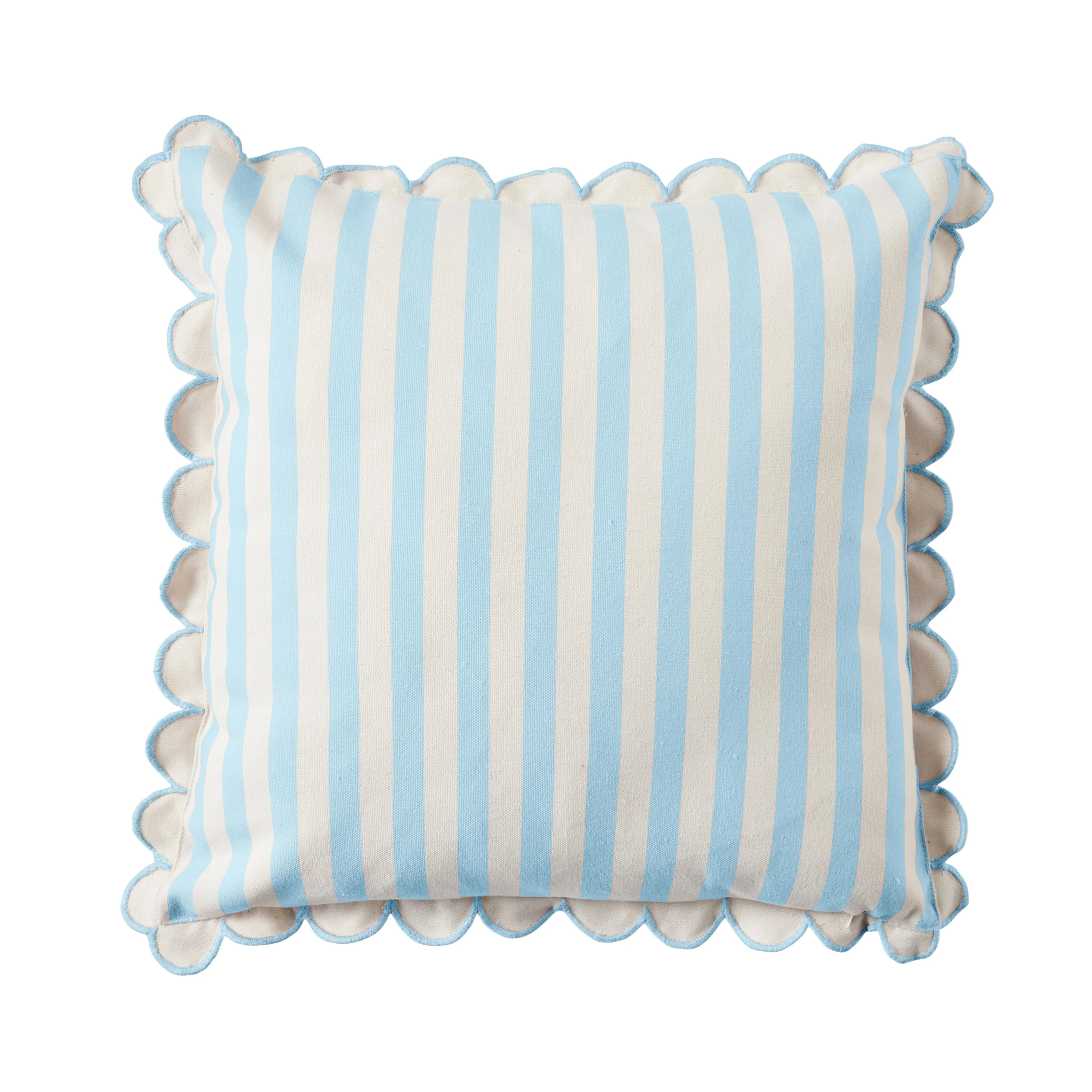 Aruba Scallop Edge Stripe Blue 45x45cm - Image 3