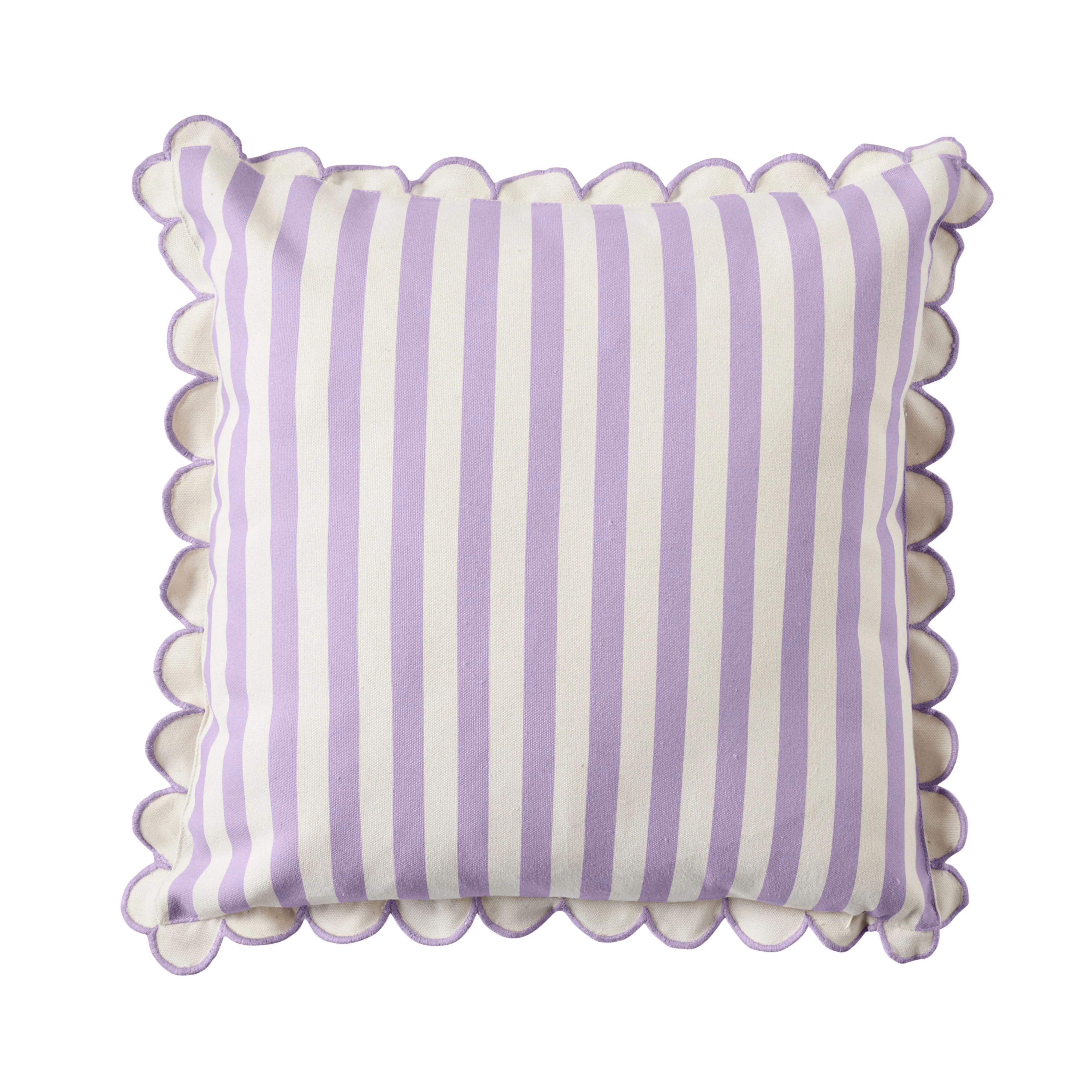 Aruba Scallop Edge Stripe Lilac 45x45cm - Image 3
