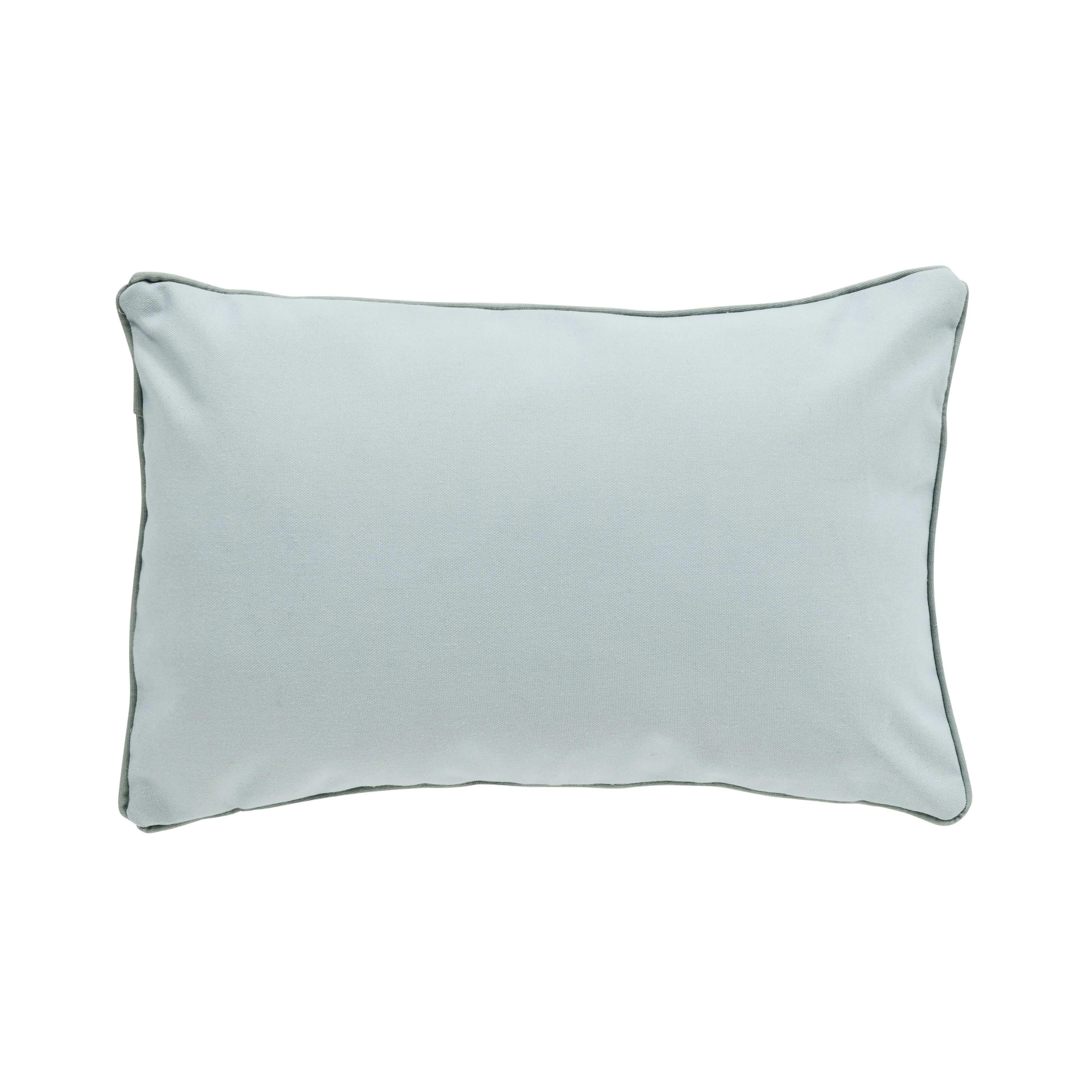 Aruba Solid and Striped Outdoor Cushion Blue 35x55cm - Image 4
