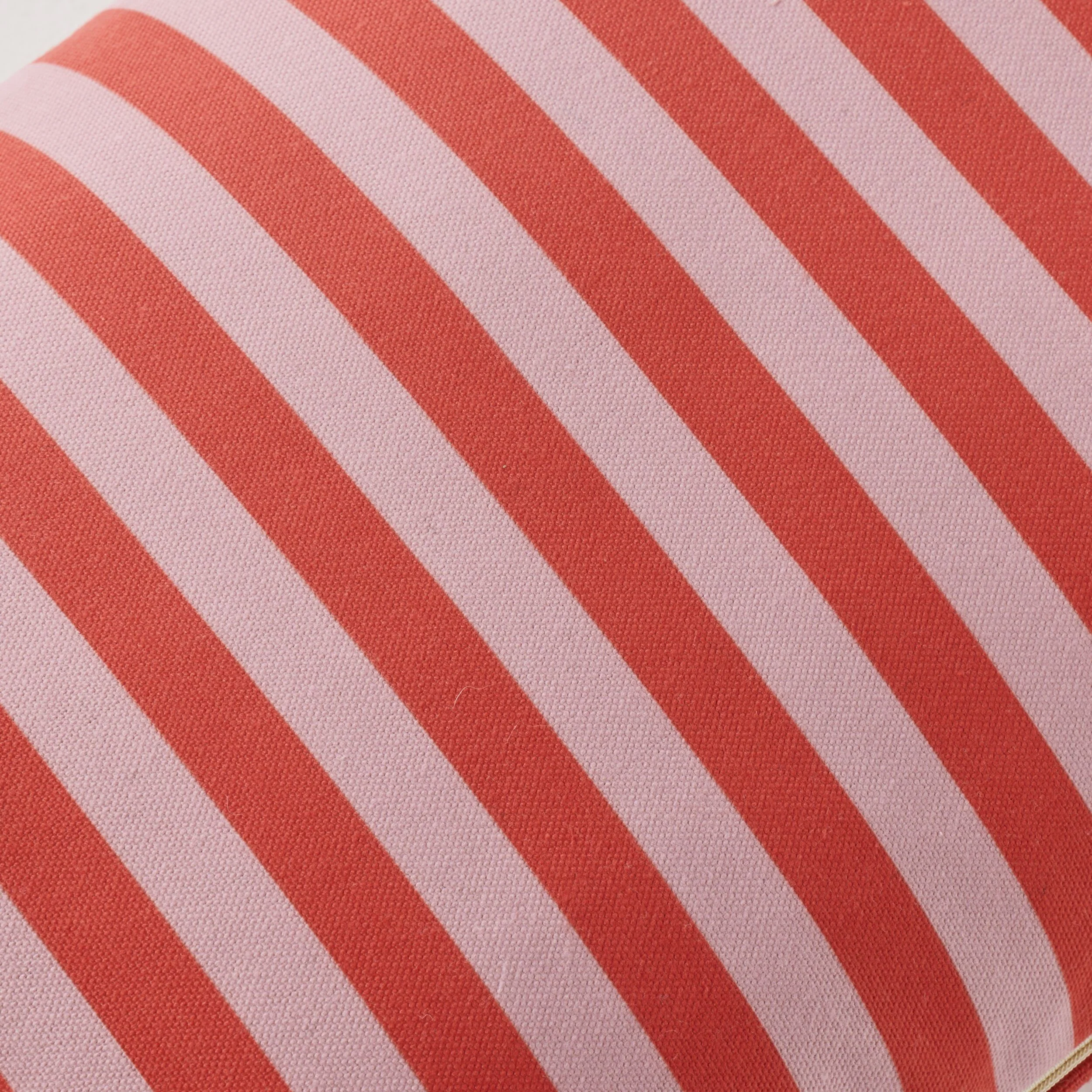 Aruba Solid and Striped Outdoor Cushion Blush Pink 35x55cm - Image 3