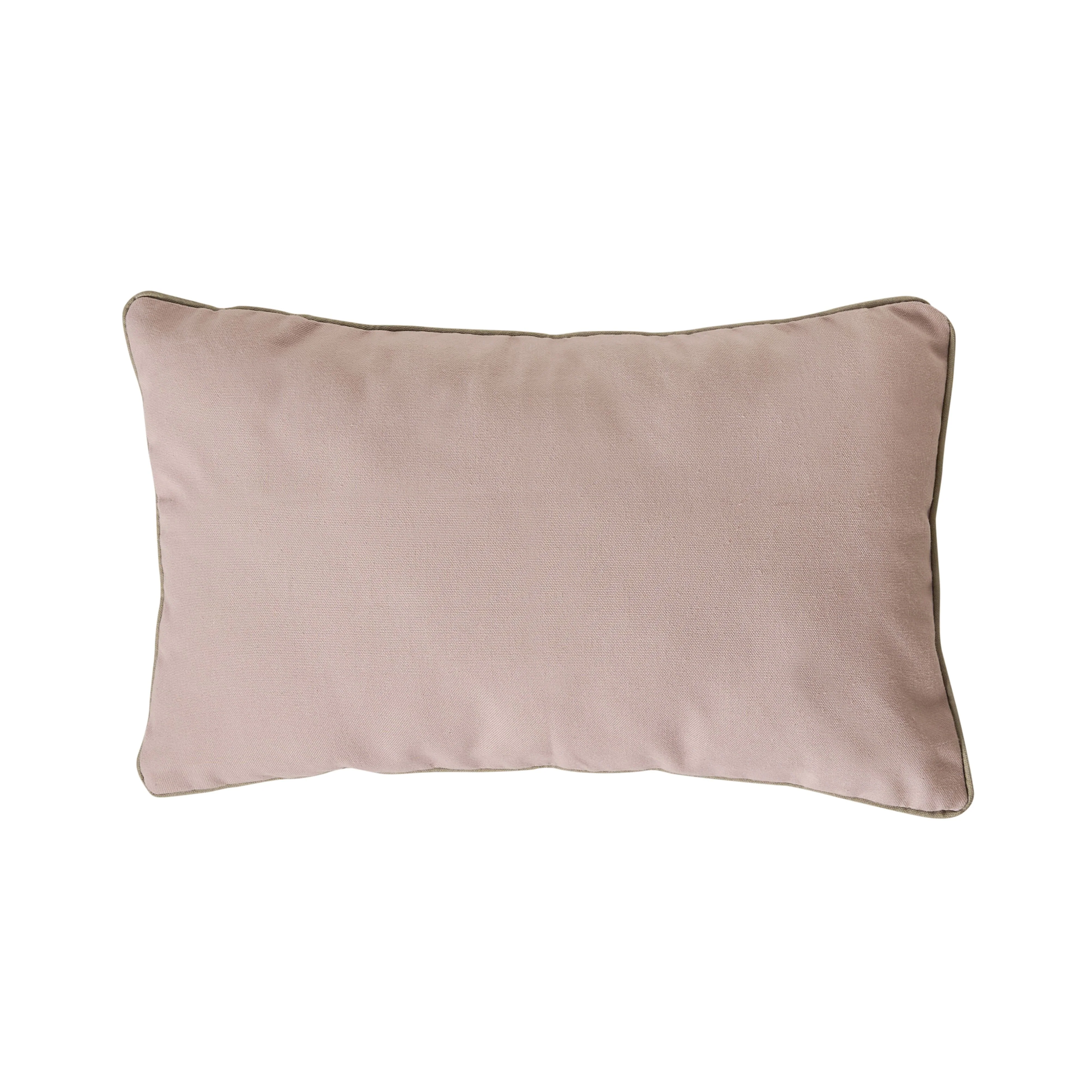 Aruba Solid and Striped Outdoor Cushion Taupe 35x55cm - Image 4