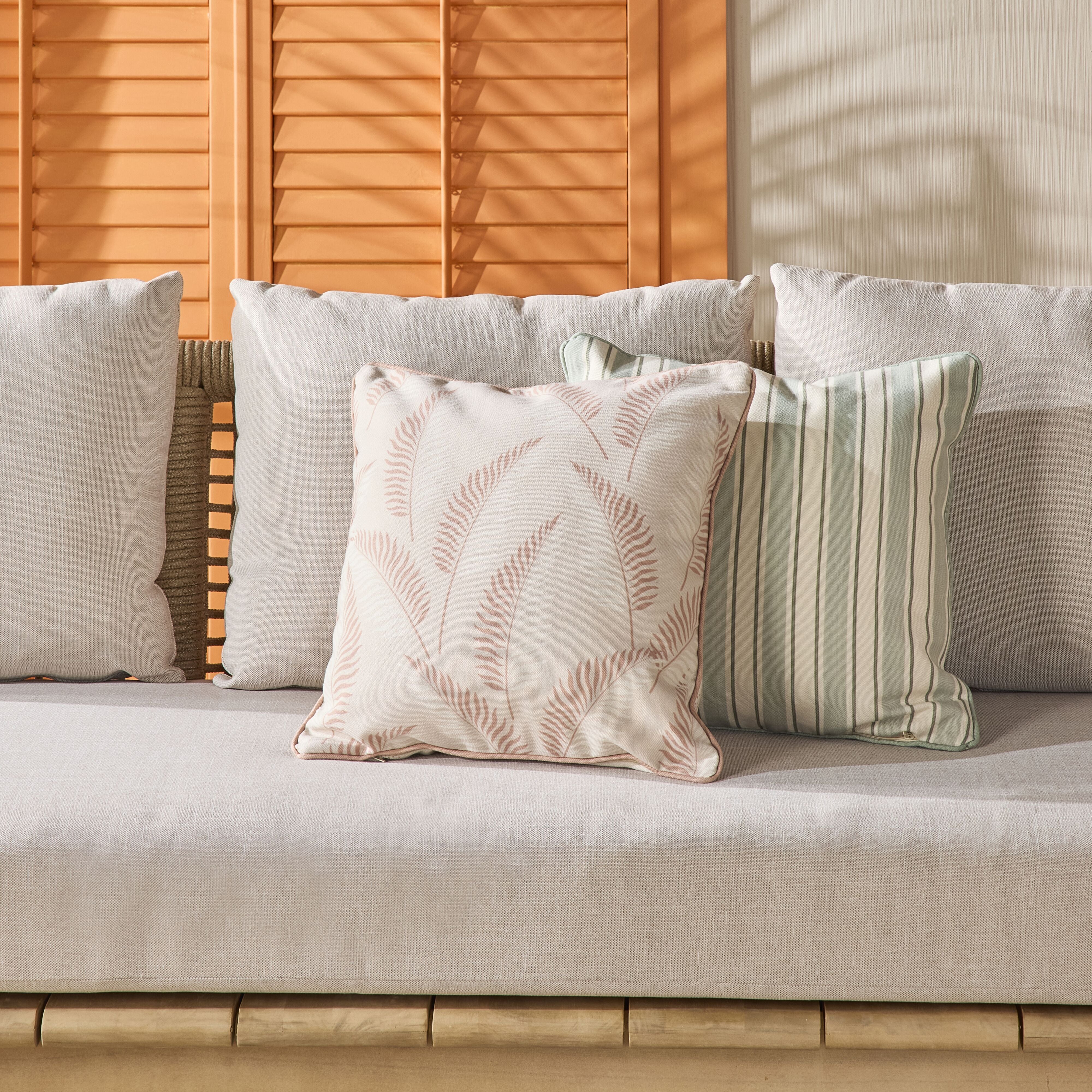 Aruba Subtle Ferns Outdoor Cushion 45x45cm - Image 5