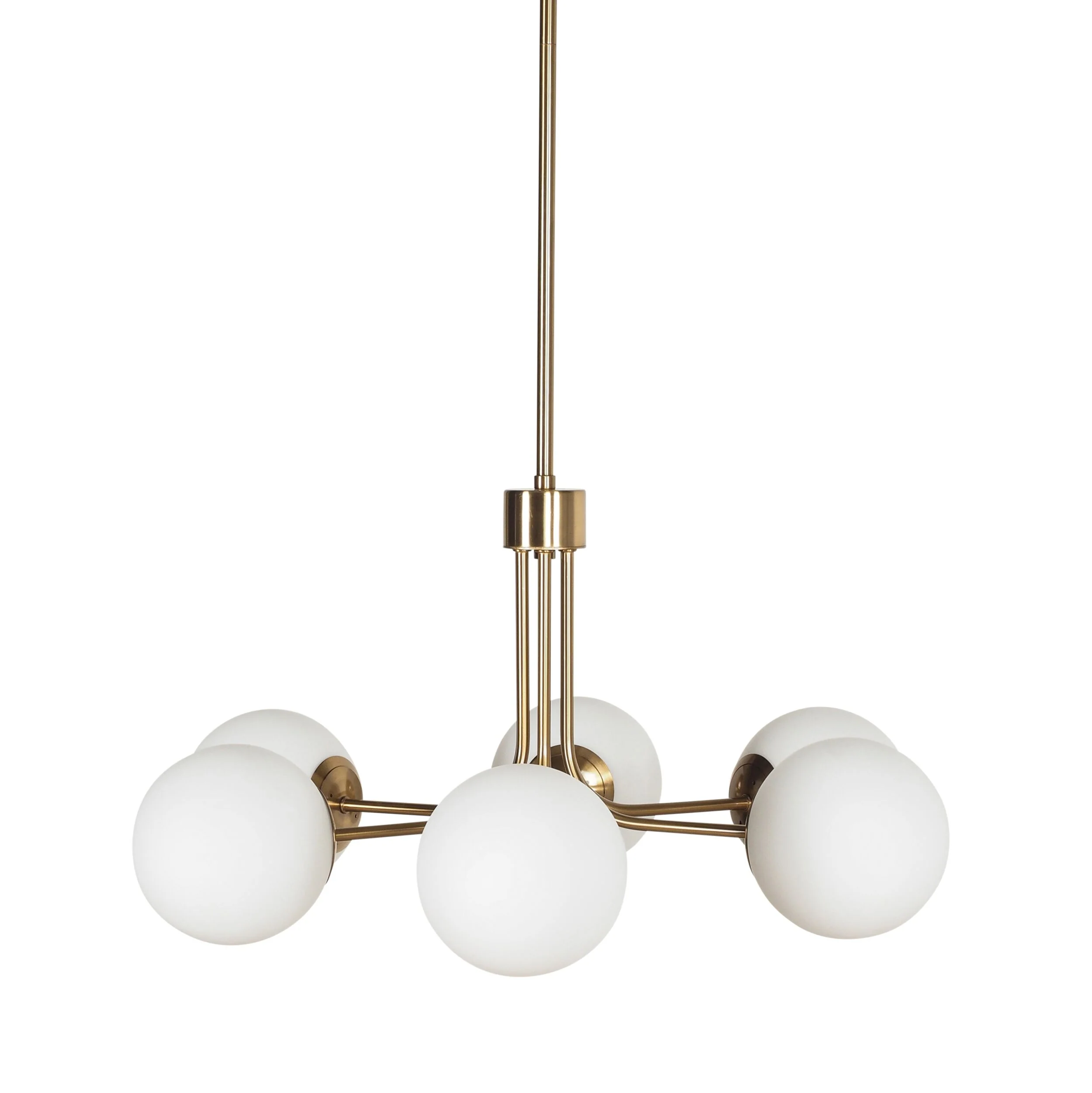 Aspen Satin Brass 6 Light Pendant - Image 3