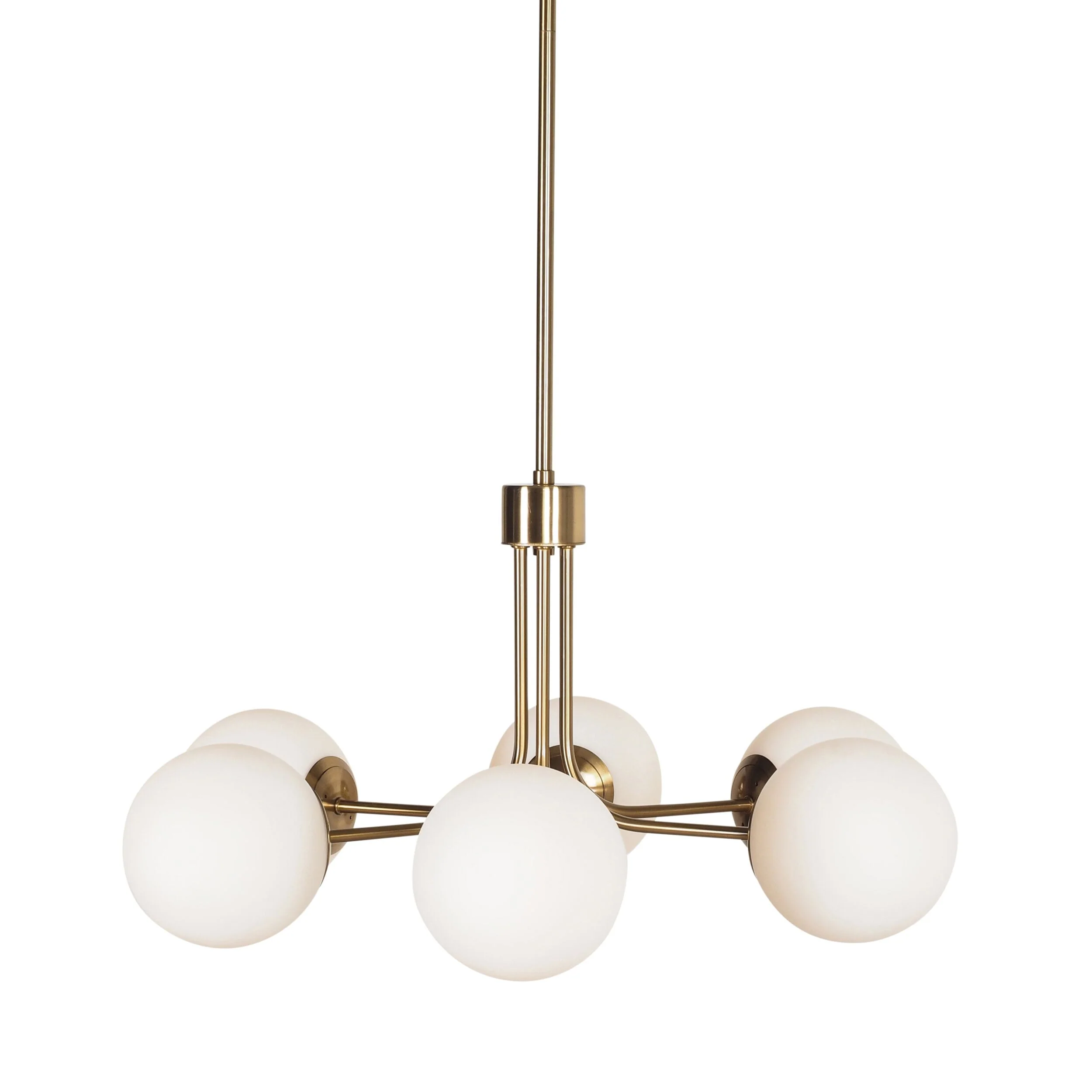 Aspen Satin Brass 6 Light Pendant - Image 4