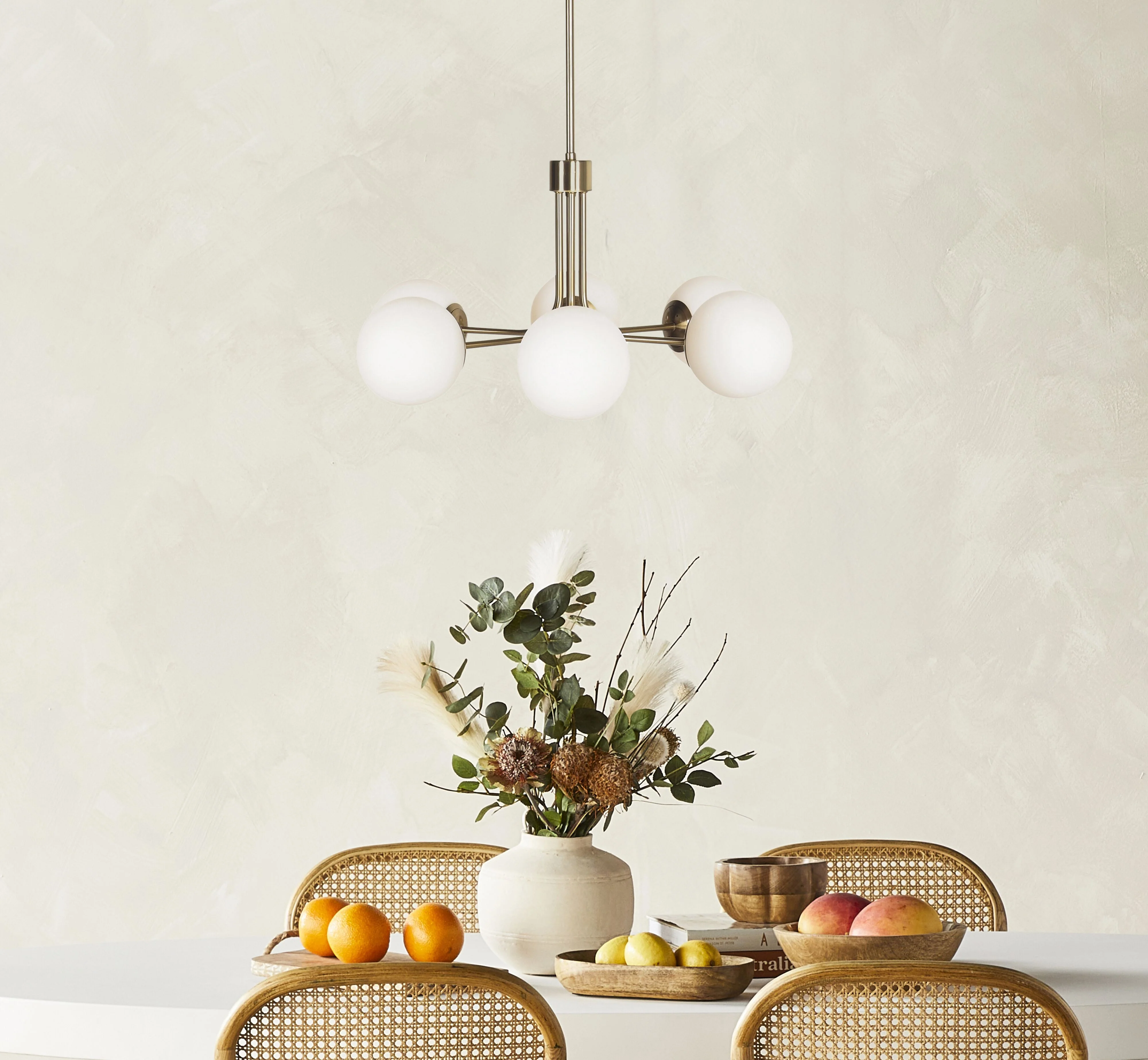 Aspen Satin Brass 6 Light Pendant - Image 8