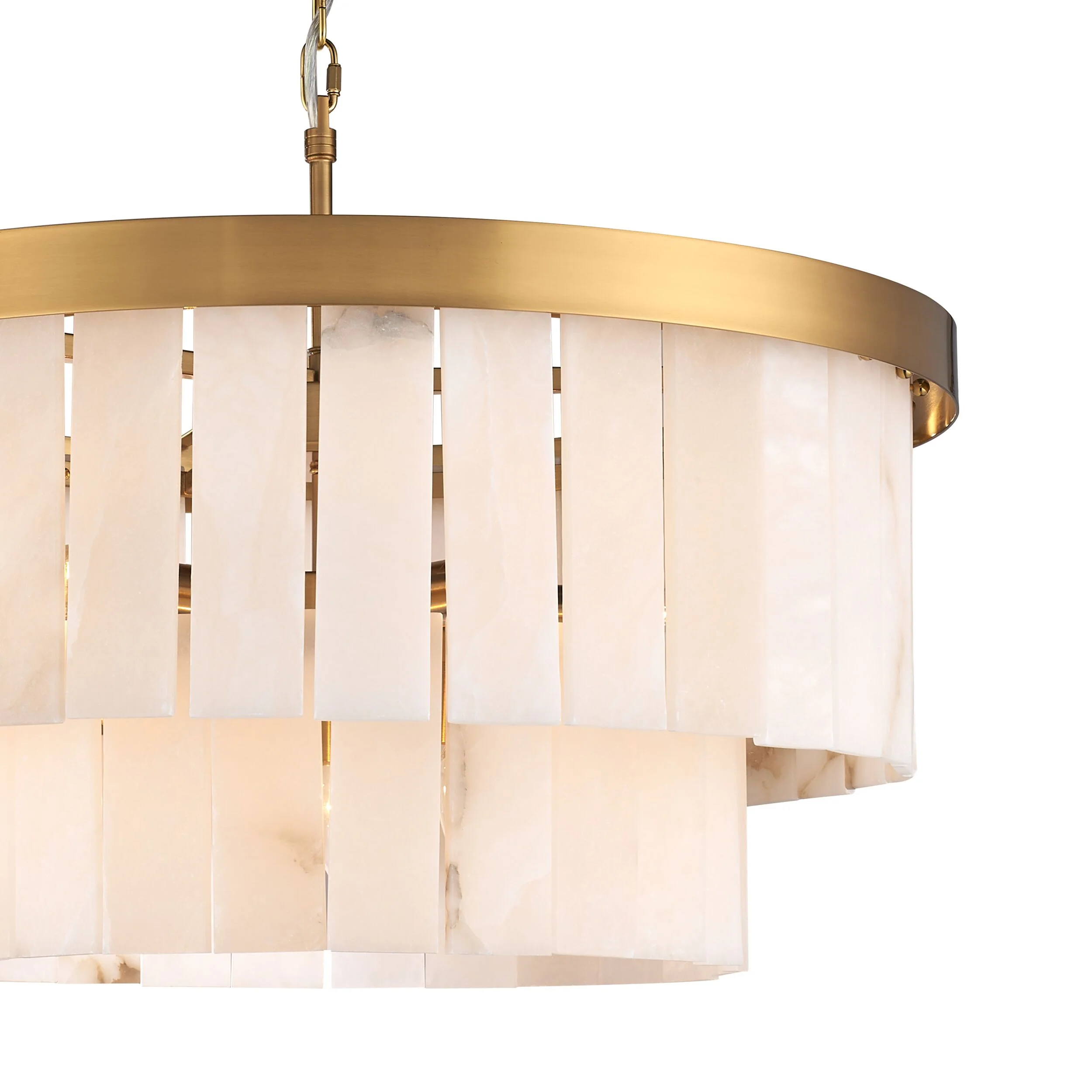 Aster 9 Light Round Marble Chandelier 60x47cm - Image 2