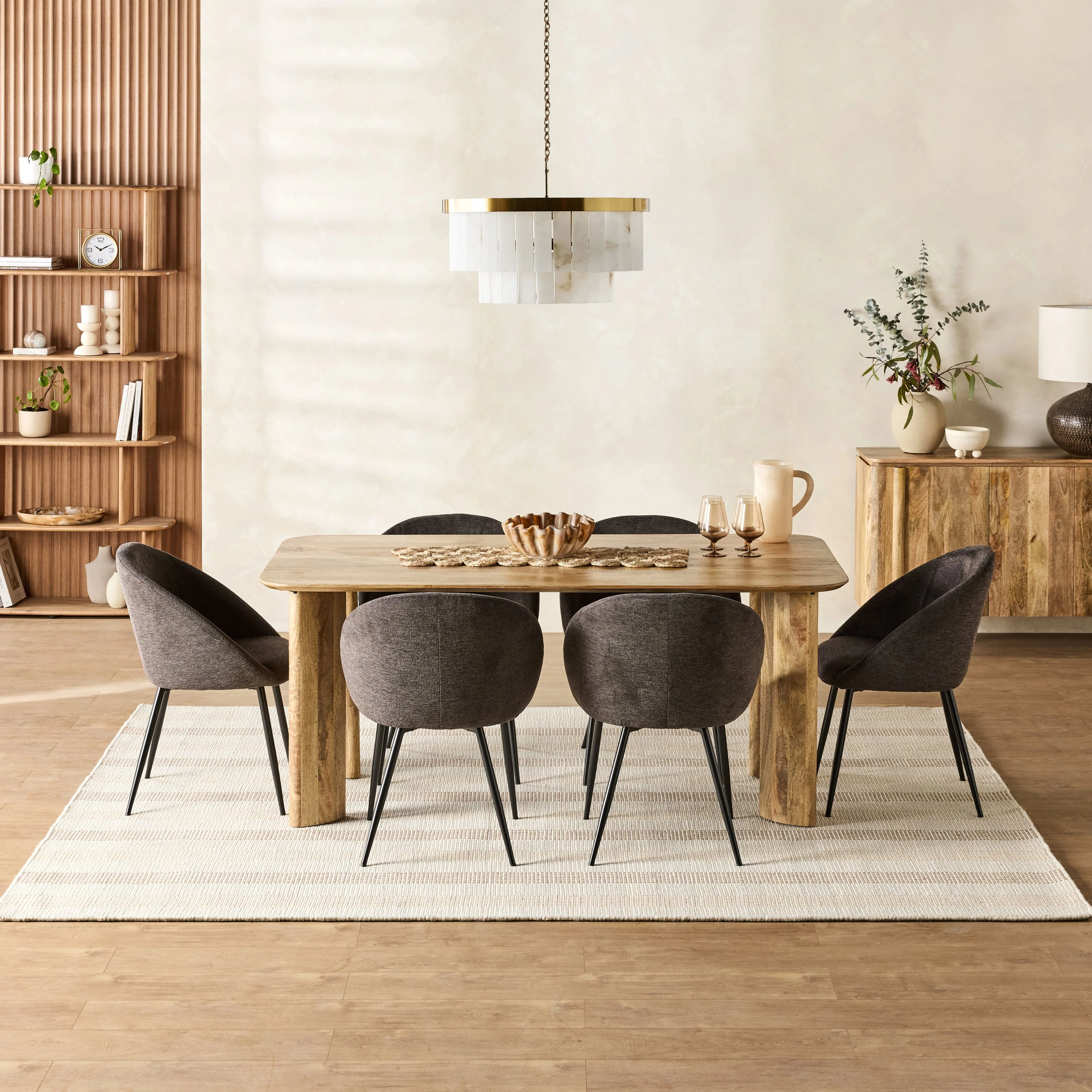 Aster 9 Light Round Marble Chandelier 60x47cm - Image 7