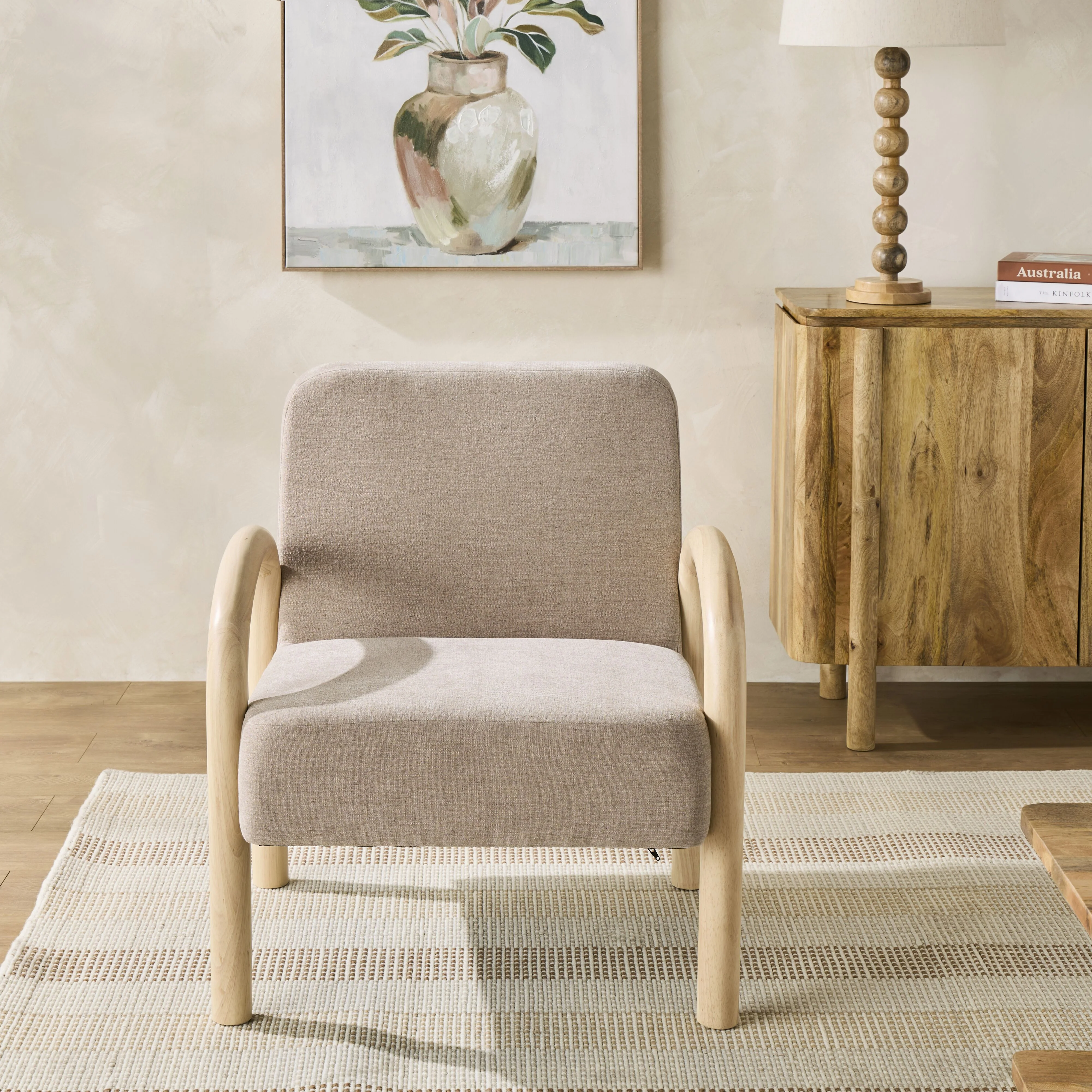 Aston Occasional Chair Calico Beige - Image 8
