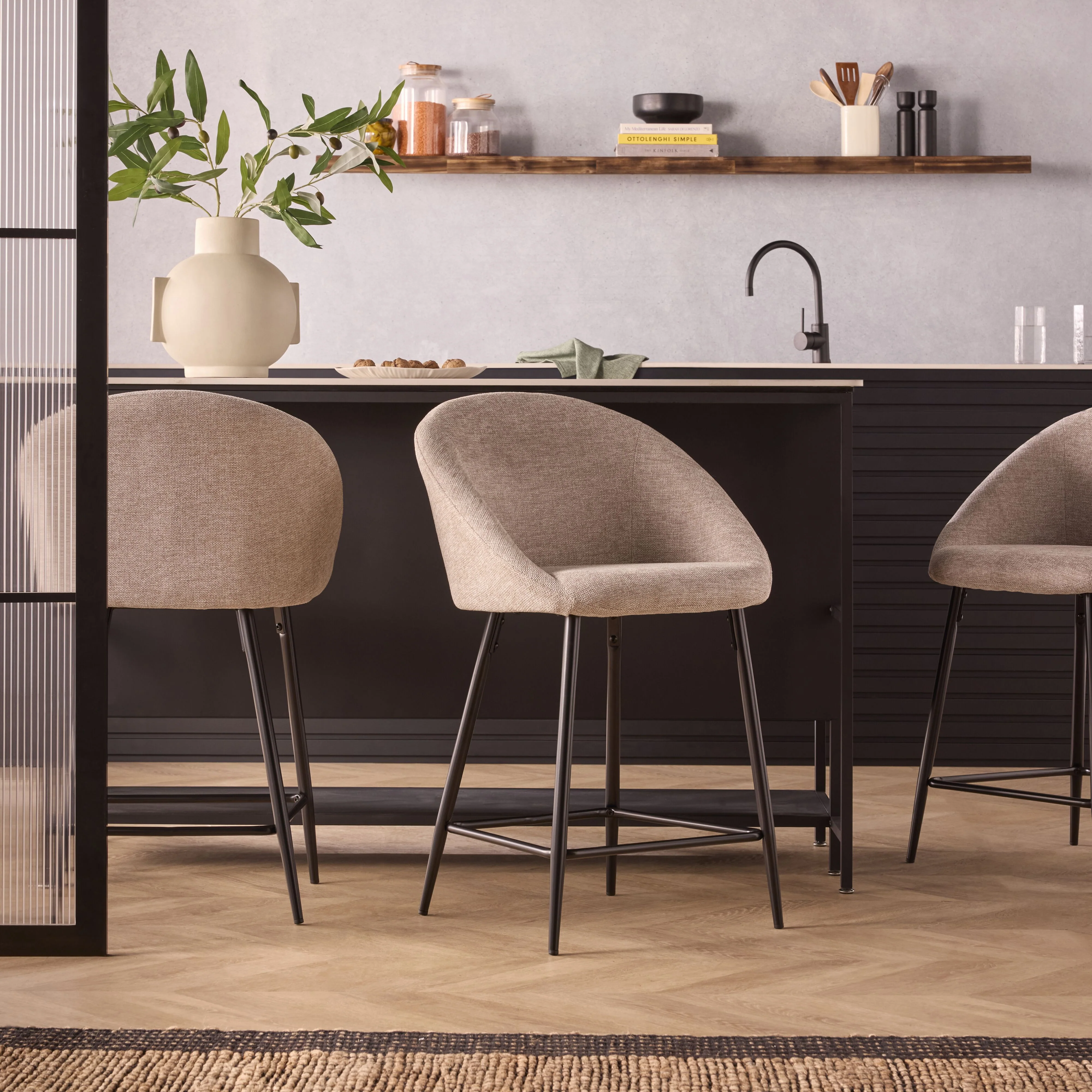 Aubrey Bar Stool Hunter Biscuit - Image 9