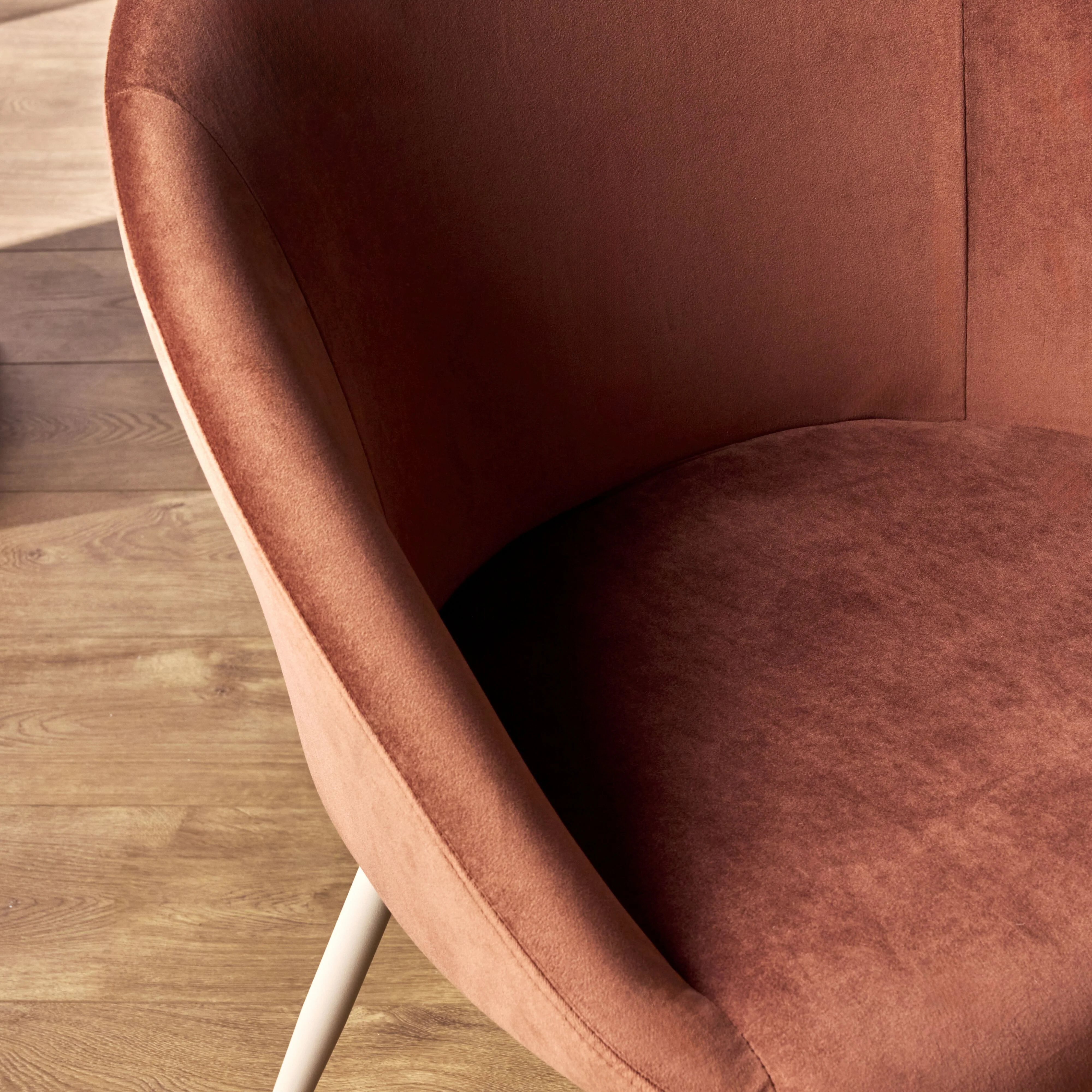 Aubrey Velvet Dining Chair Toffee - Image 10