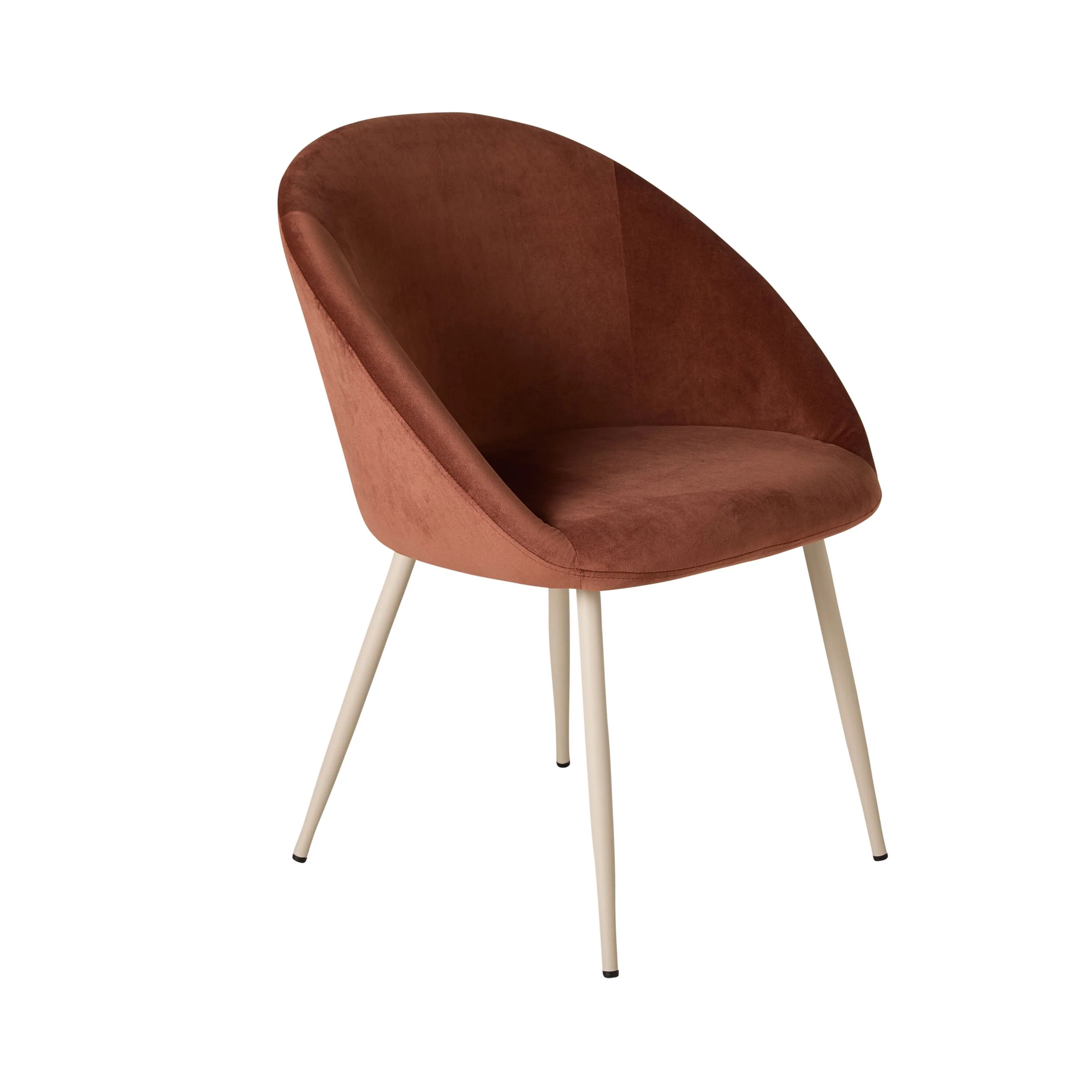 Aubrey Velvet Dining Chair Toffee - Image 2