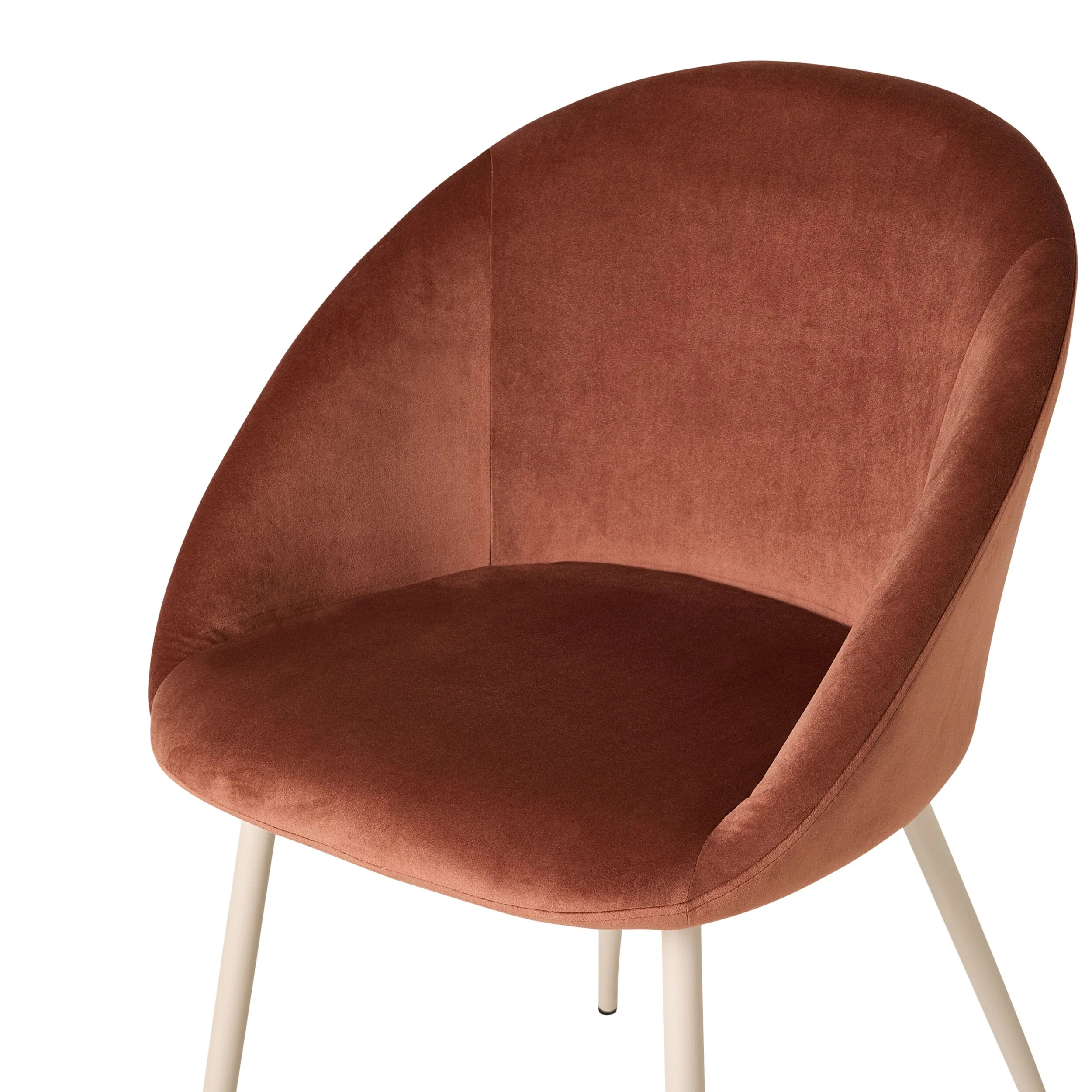 Aubrey Velvet Dining Chair Toffee - Image 5