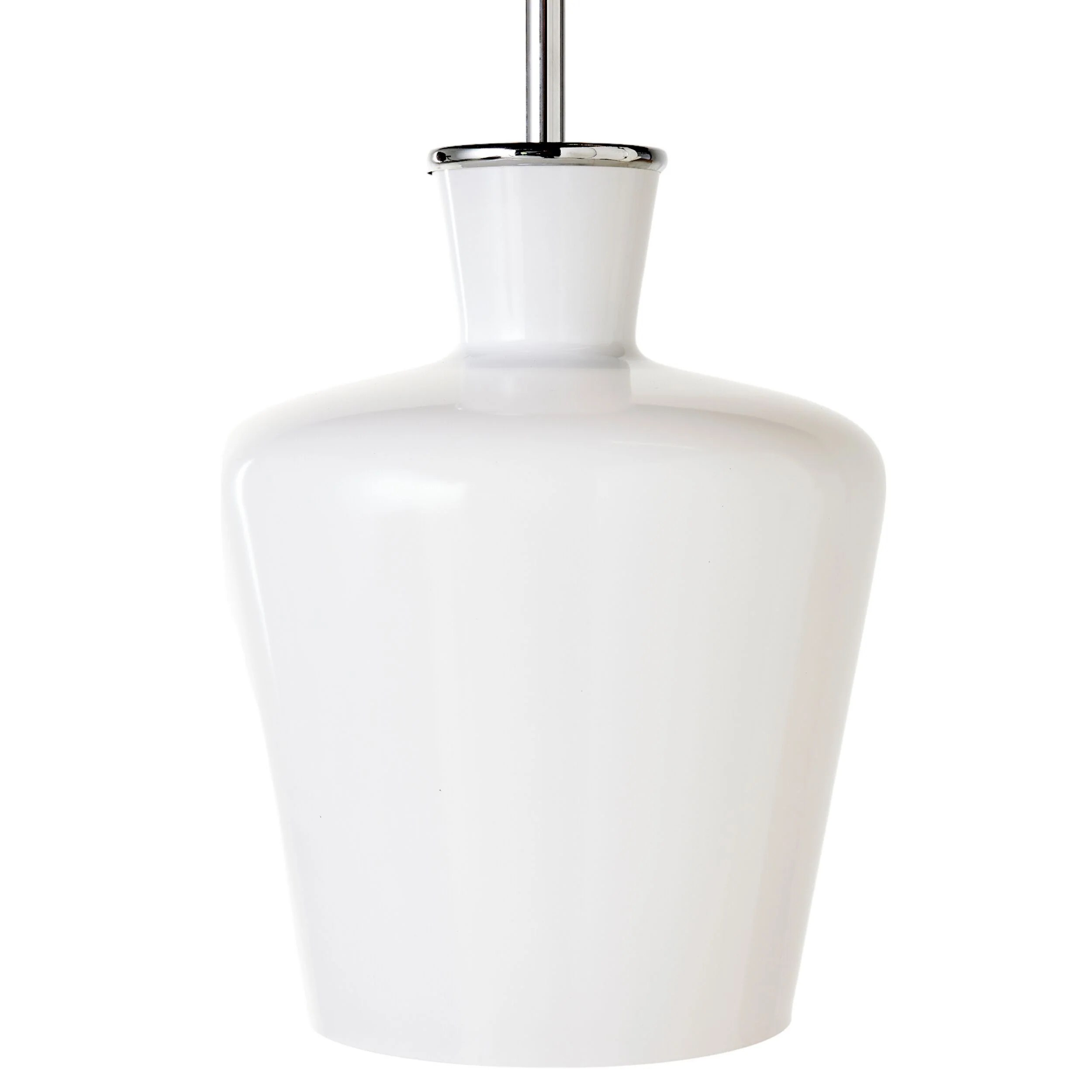 Auburn Opal Glass Pendant White 24x35cm - Image 3