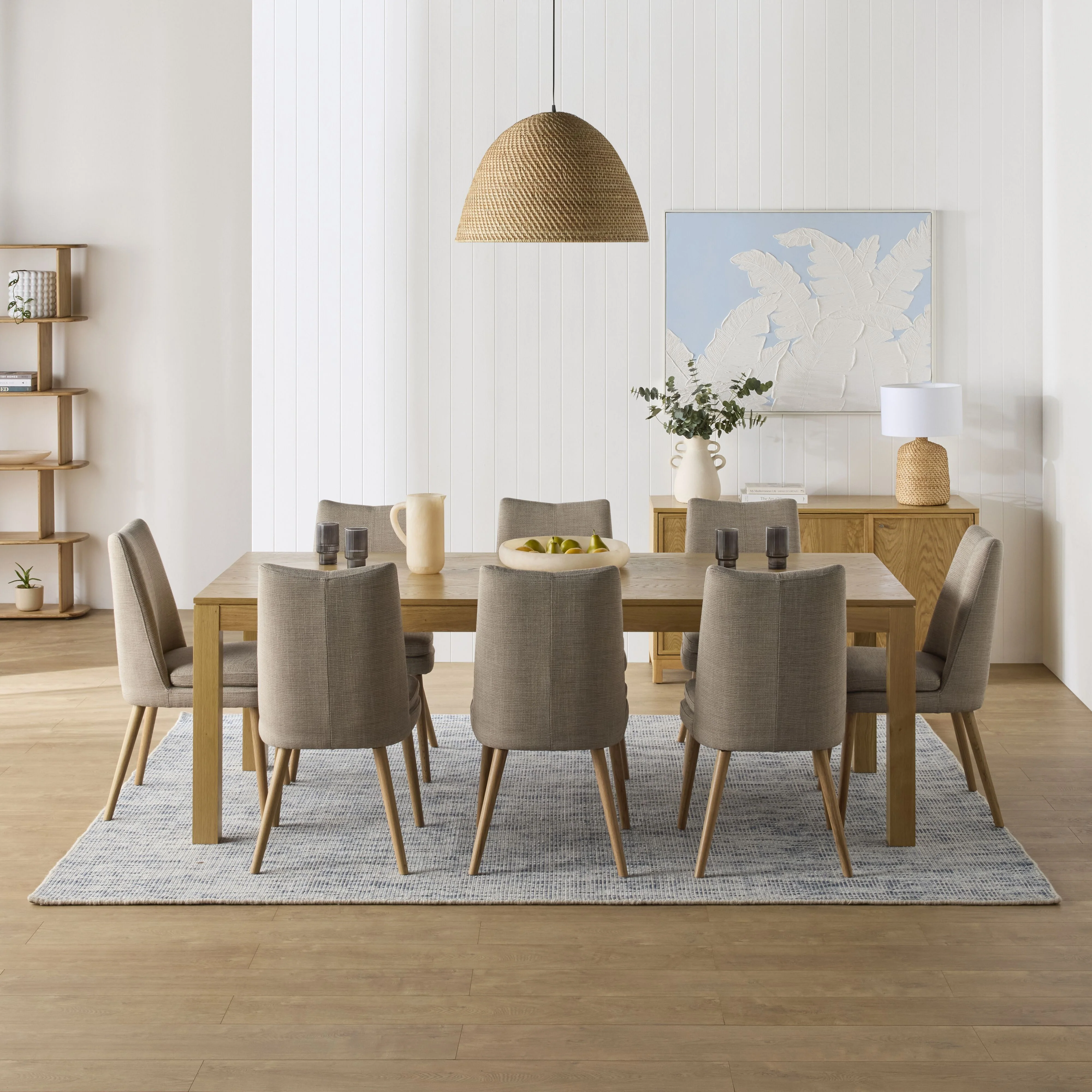 Aura Fabric Dining Chair Grey - Image 11
