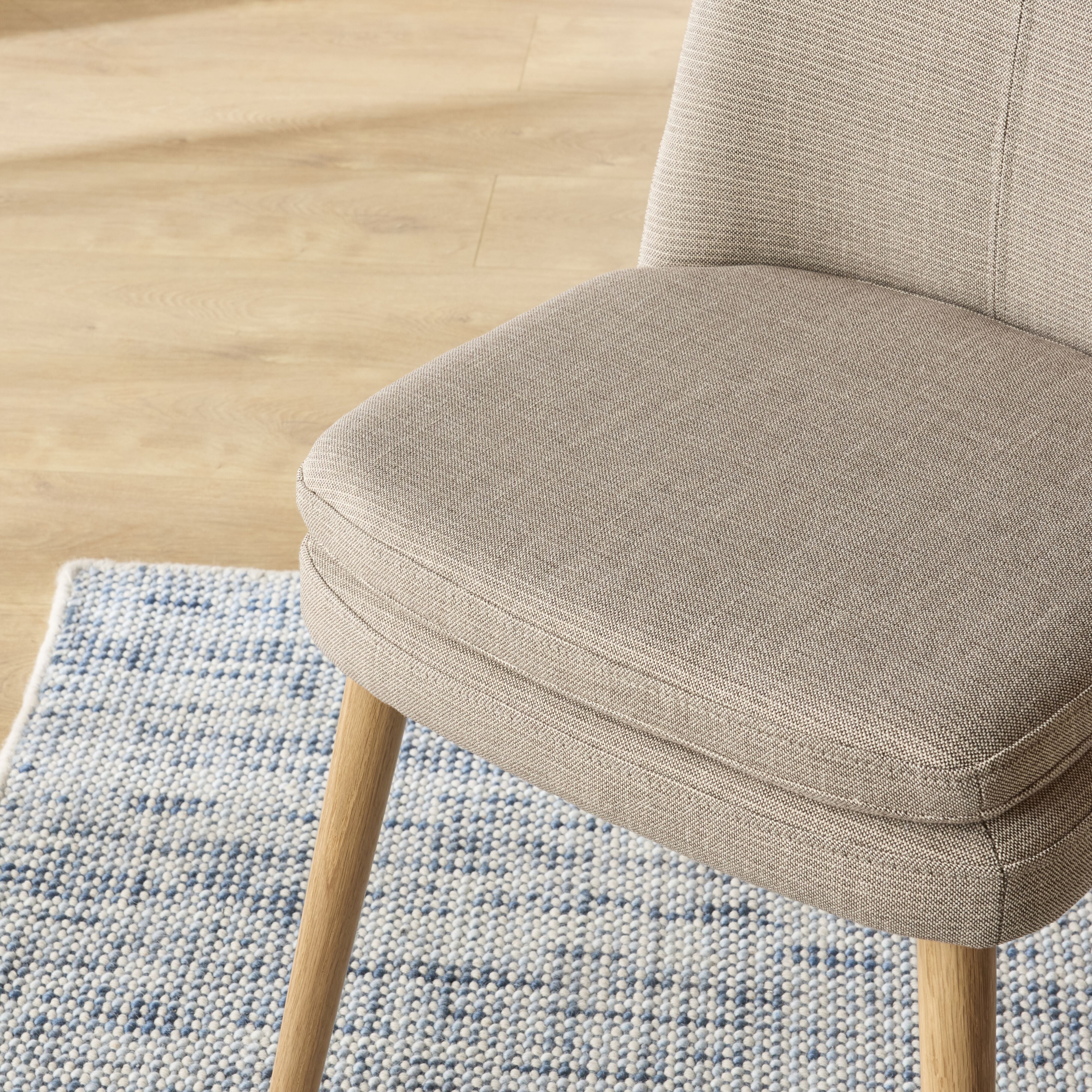 Aura Fabric Dining Chair Grey - Image 13