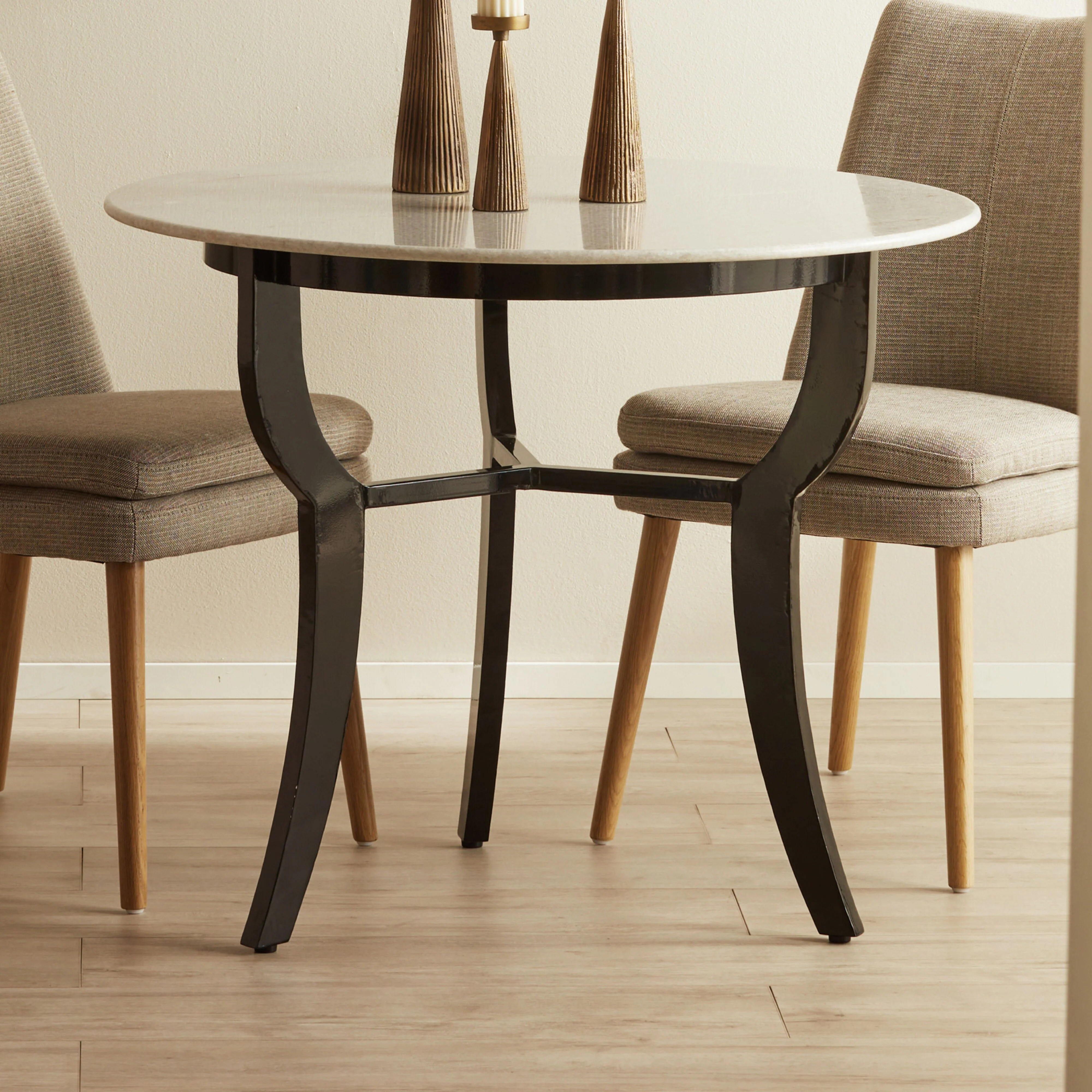Aura Fabric Dining Chair Grey - Image 6