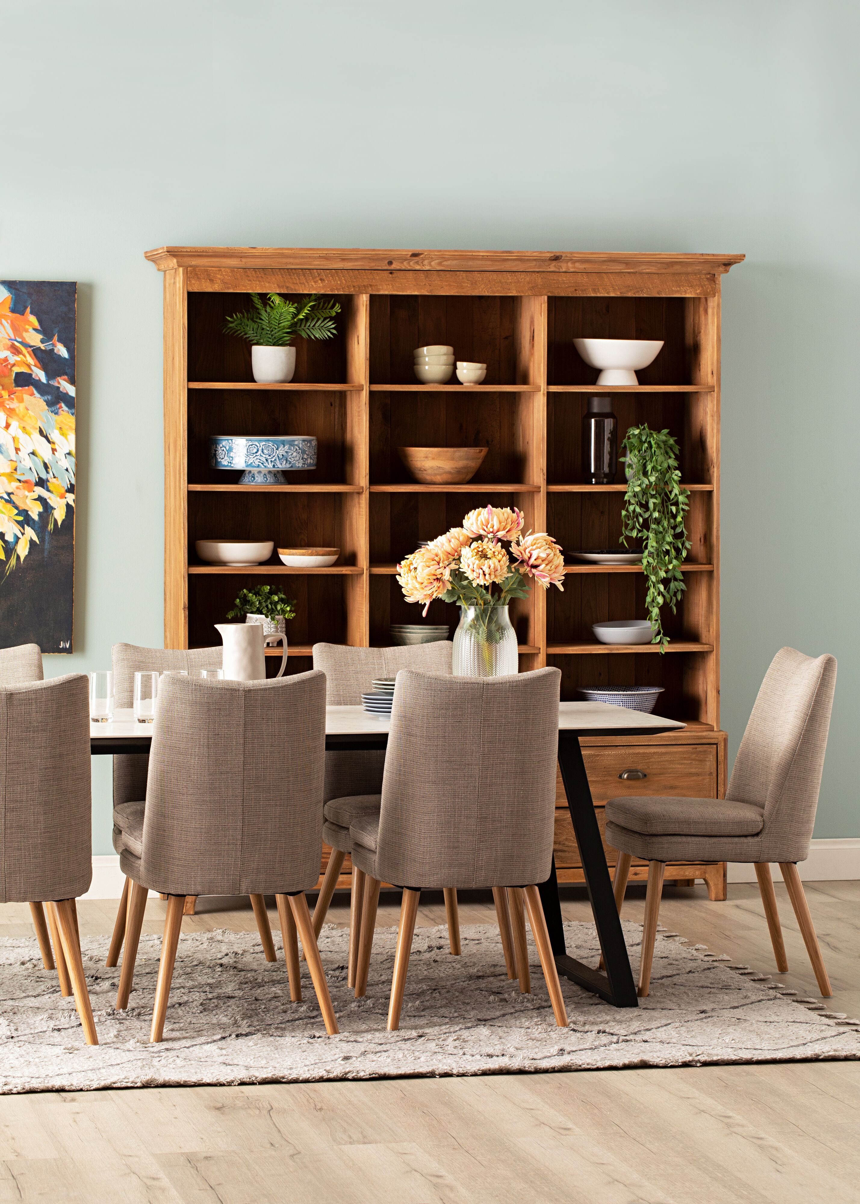 Aura Fabric Dining Chair Grey - Image 7