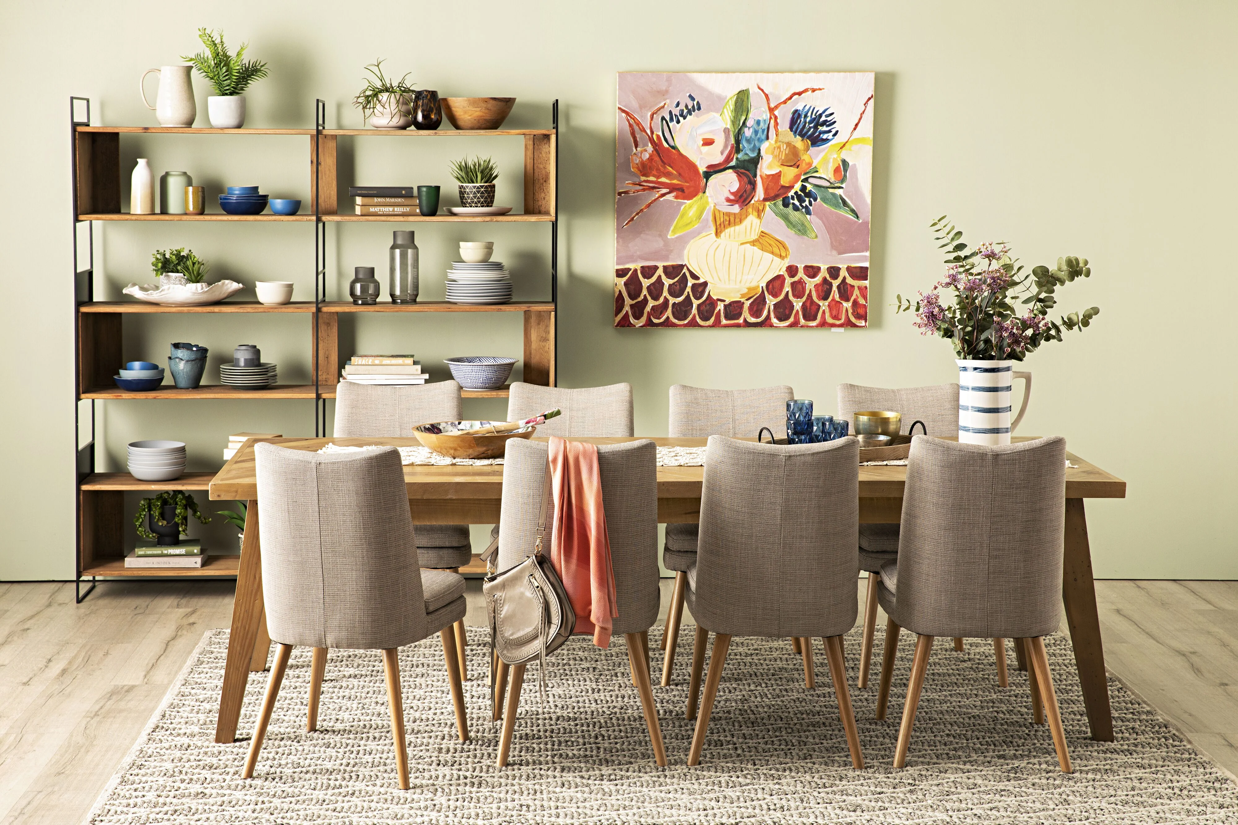 Aura Fabric Dining Chair Grey - Image 8