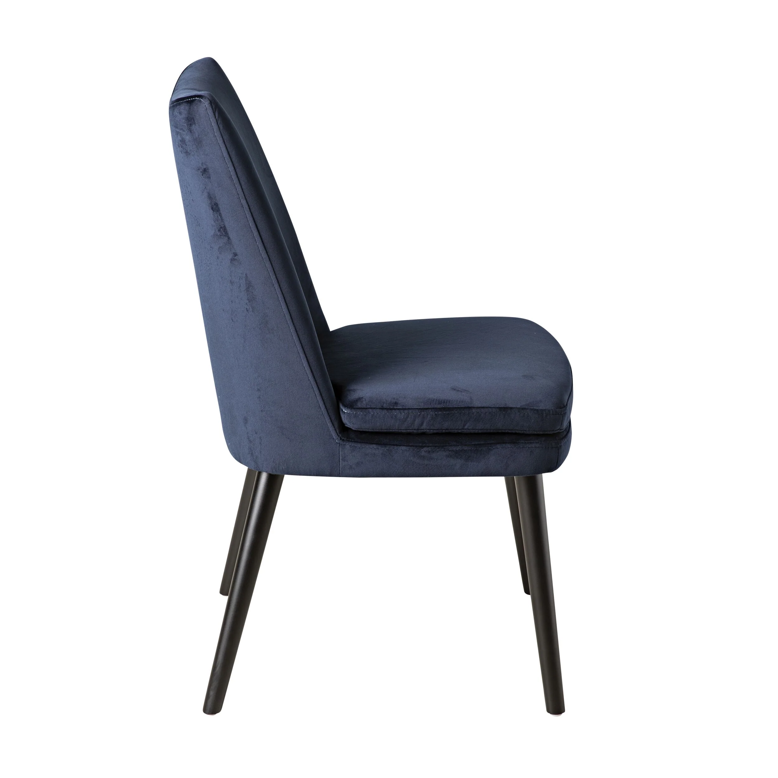 Aura Velvet Dining Chair Indigo Blue - Image 3