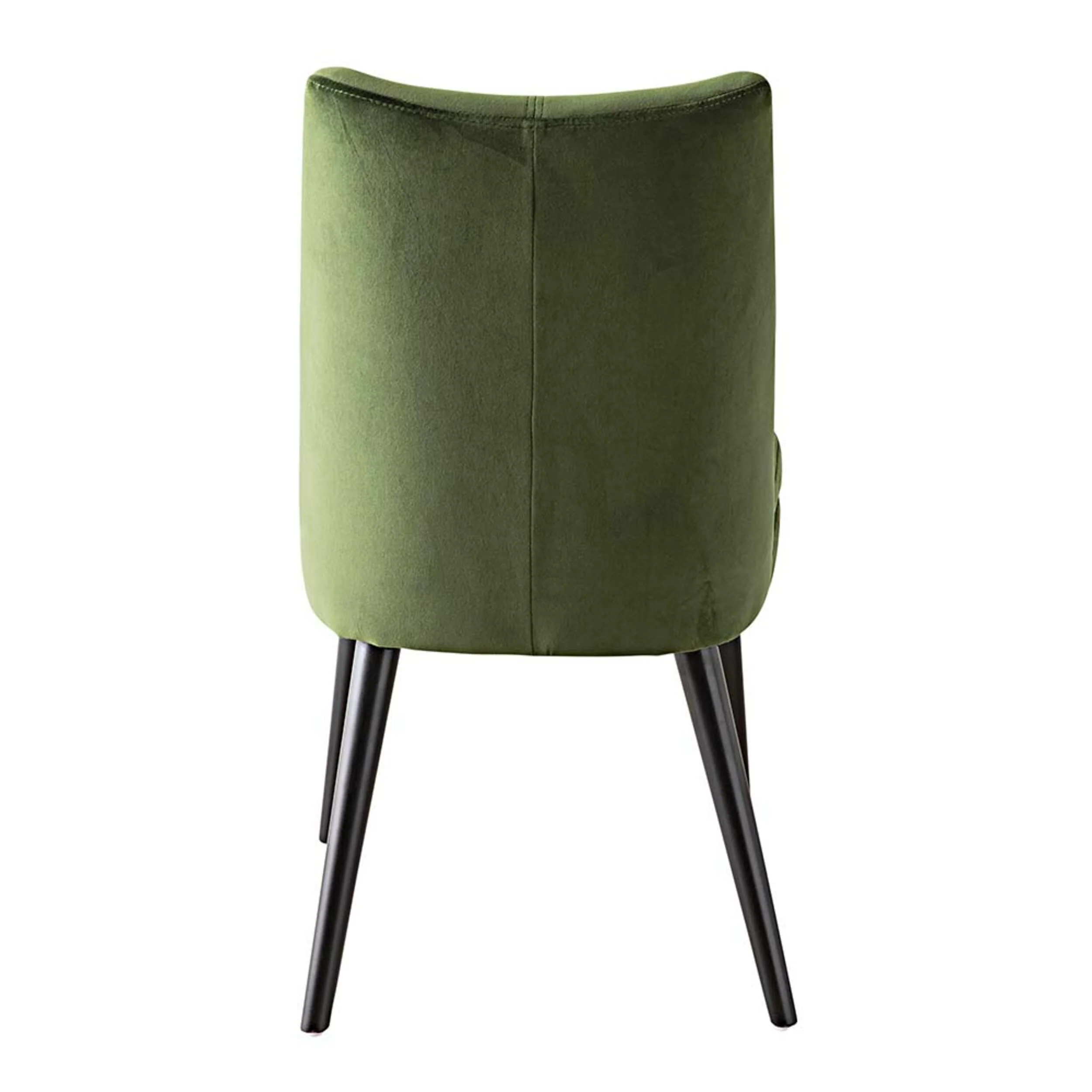 Aura Velvet Dining Chair Olive Green - Image 4
