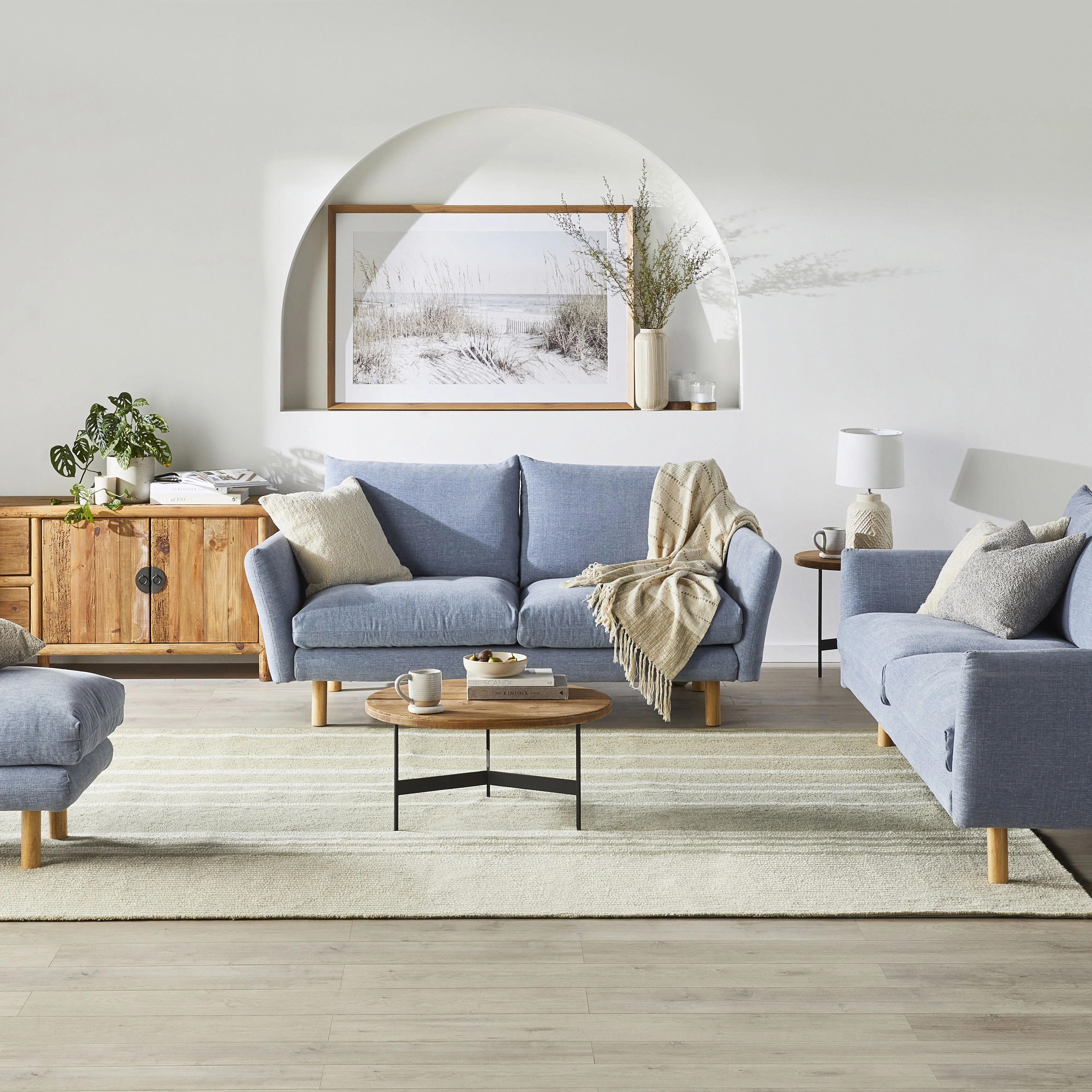 Austin 2 Seater Sofa Serenity Morning Sky - Image 7