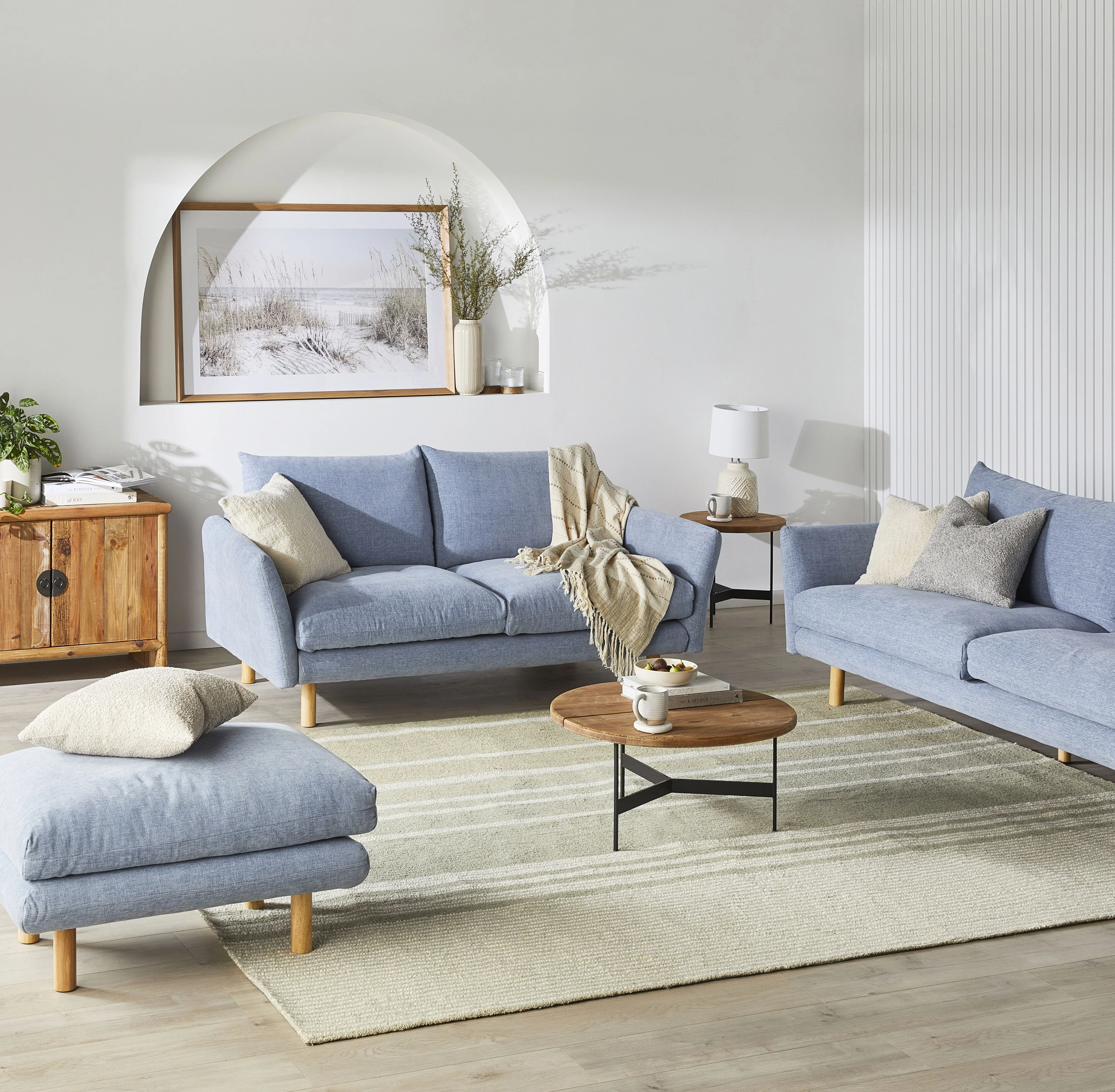 Austin 2 Seater Sofa Serenity Morning Sky - Image 8
