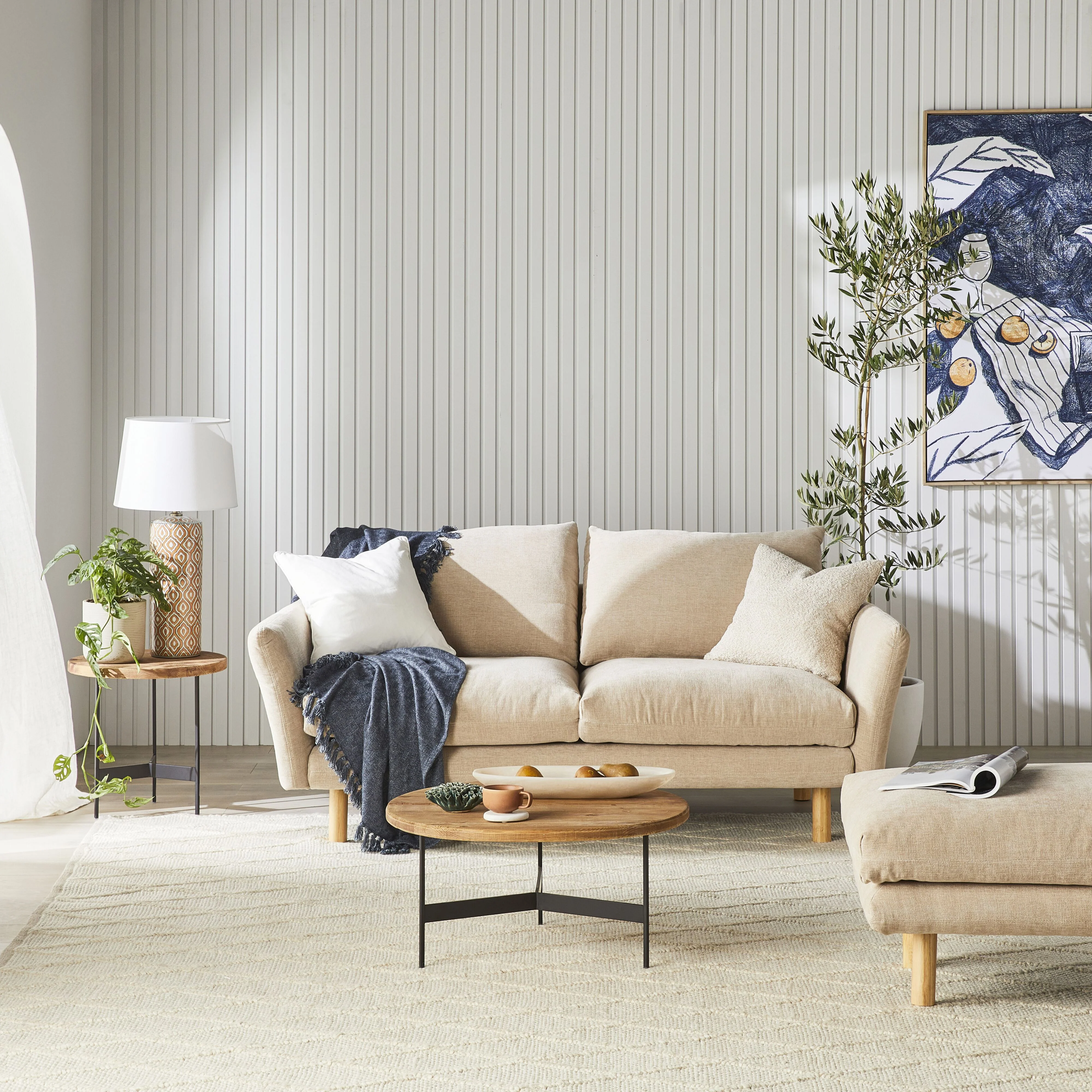 Austin 2 Seater Sofa Serenity Tortilla - Image 7