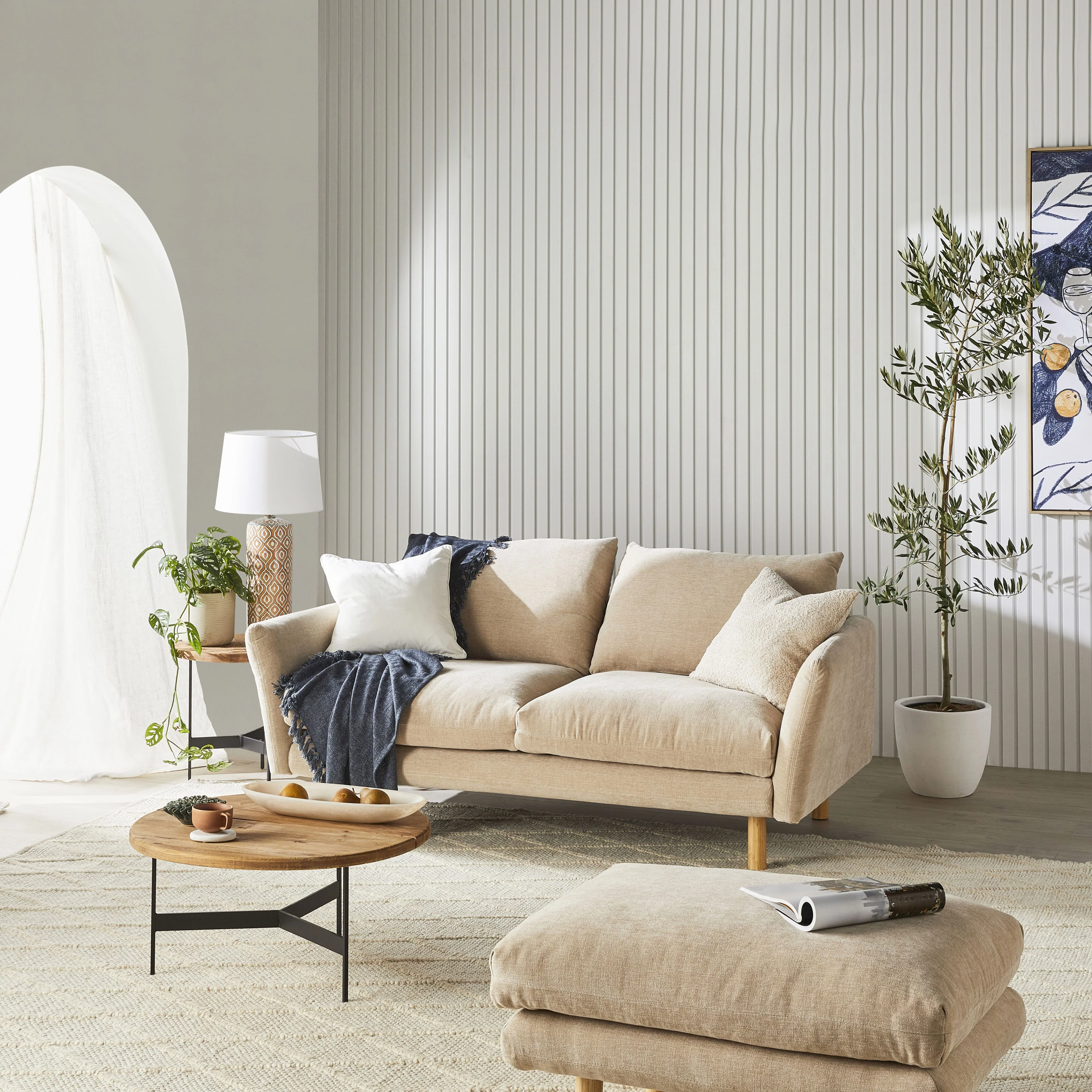Austin 2 Seater Sofa Serenity Tortilla - Image 8