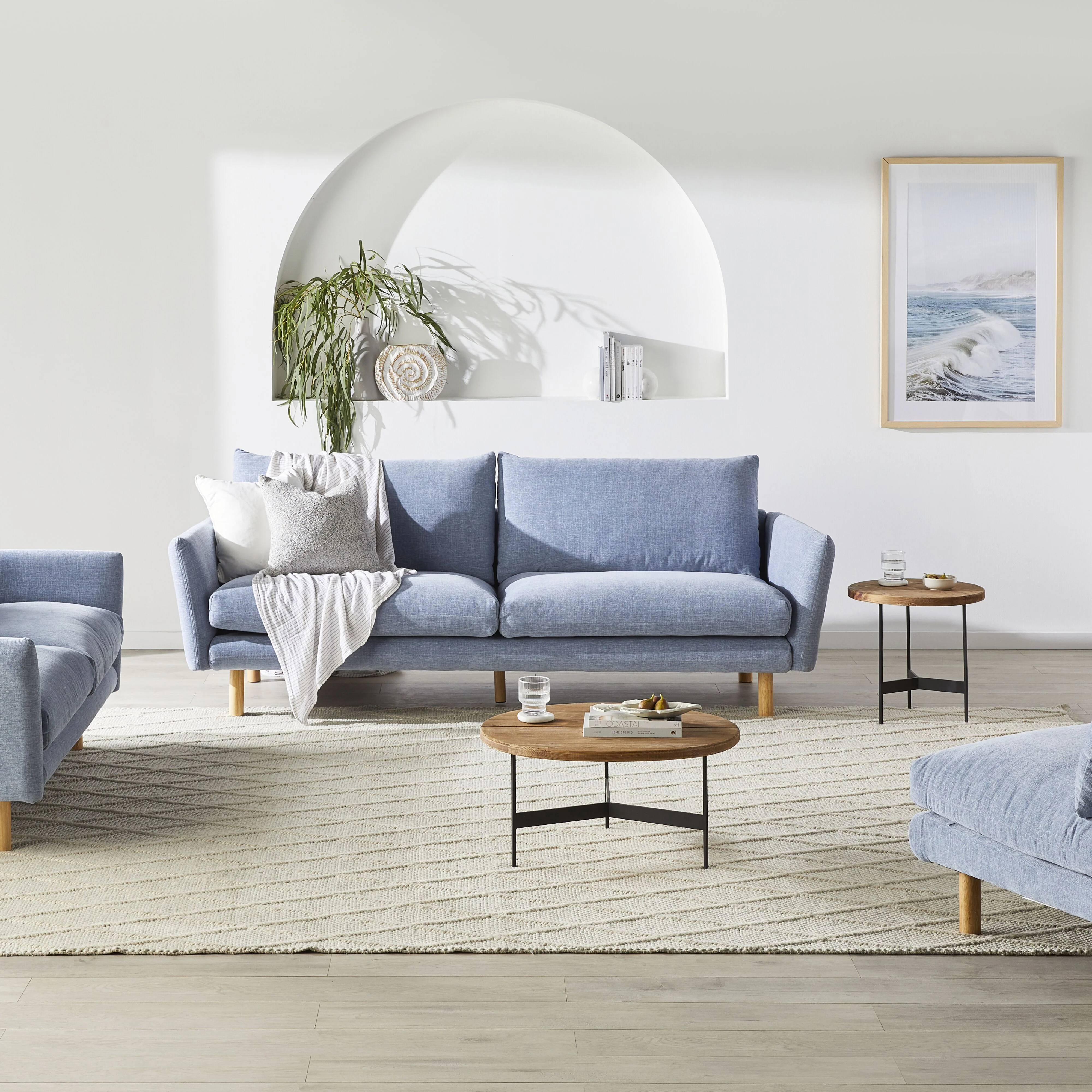 Austin 3 Seater Sofa Serenity Morning Sky - Image 7