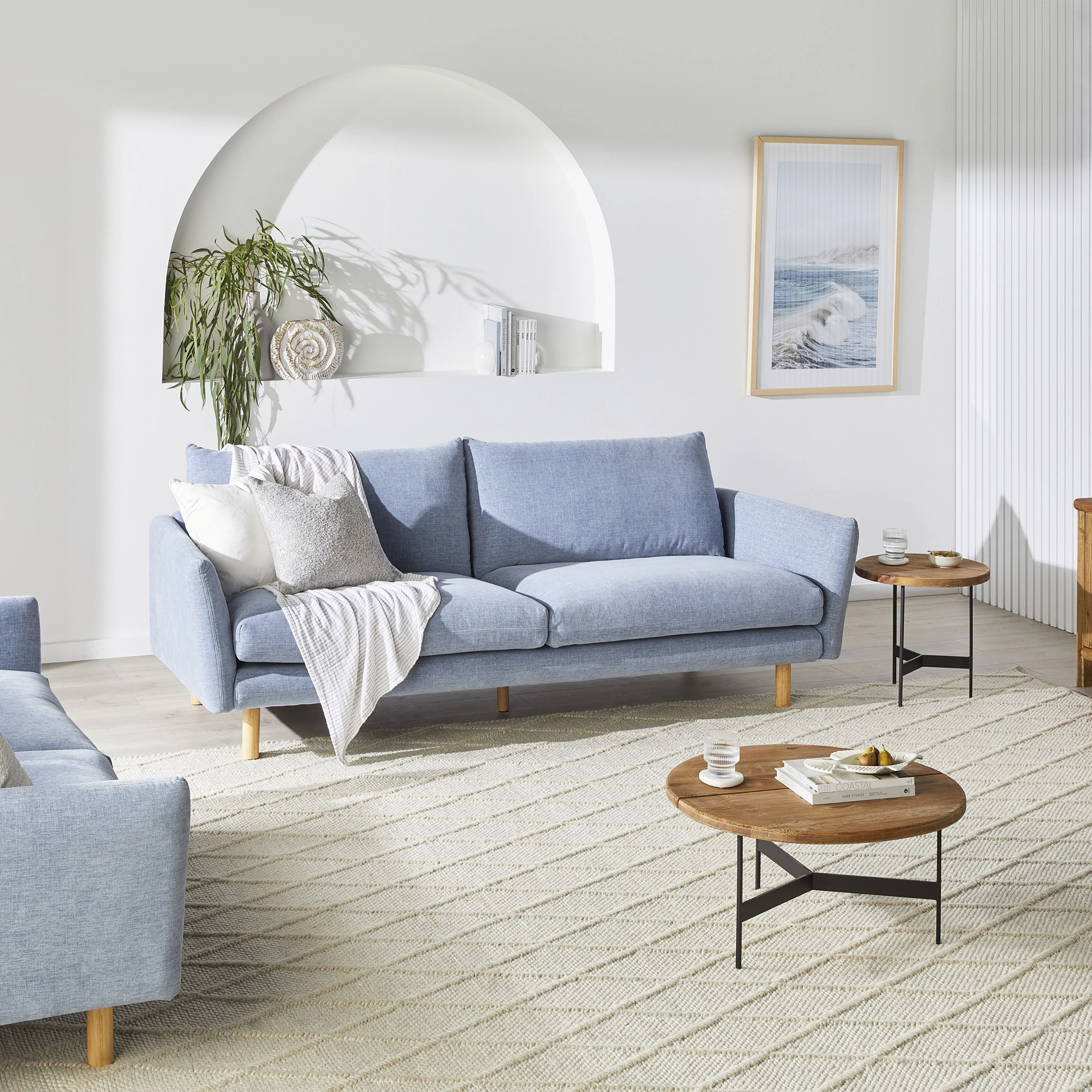 Austin 3 Seater Sofa Serenity Morning Sky - Image 8