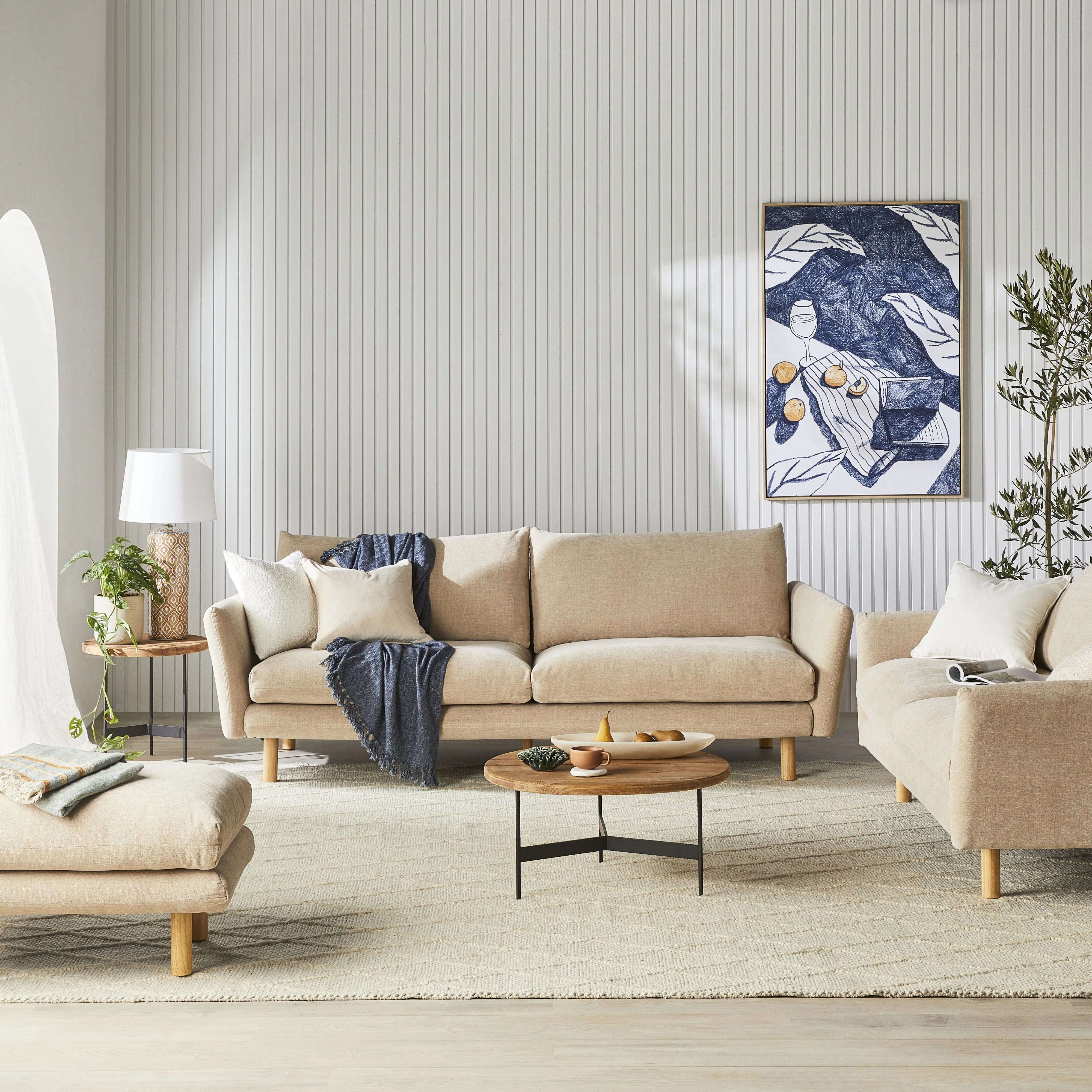 Austin 3 Seater Sofa Serenity Tortilla - Image 7