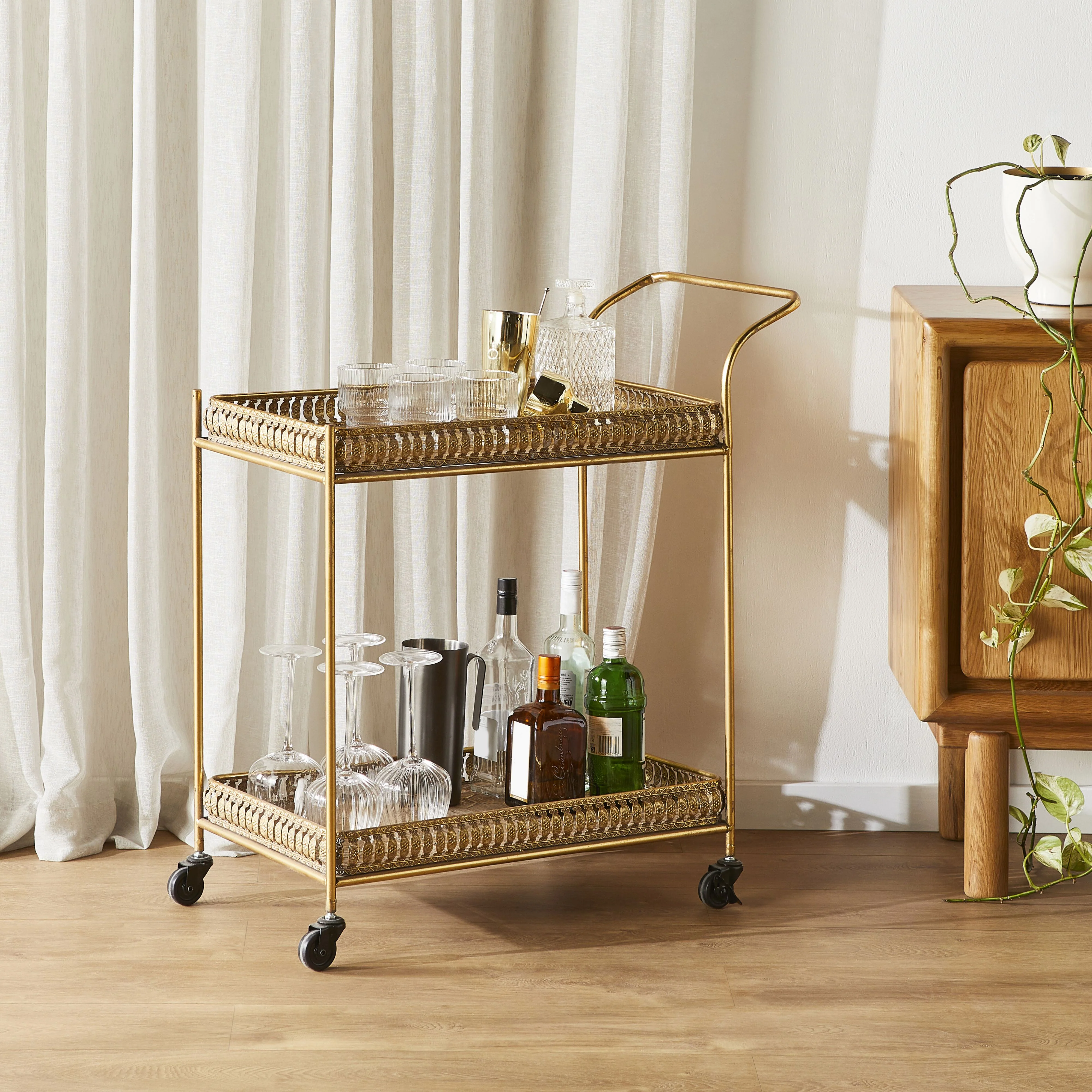 Avalene Drinks Trolley 79x38x81cm - Image 5