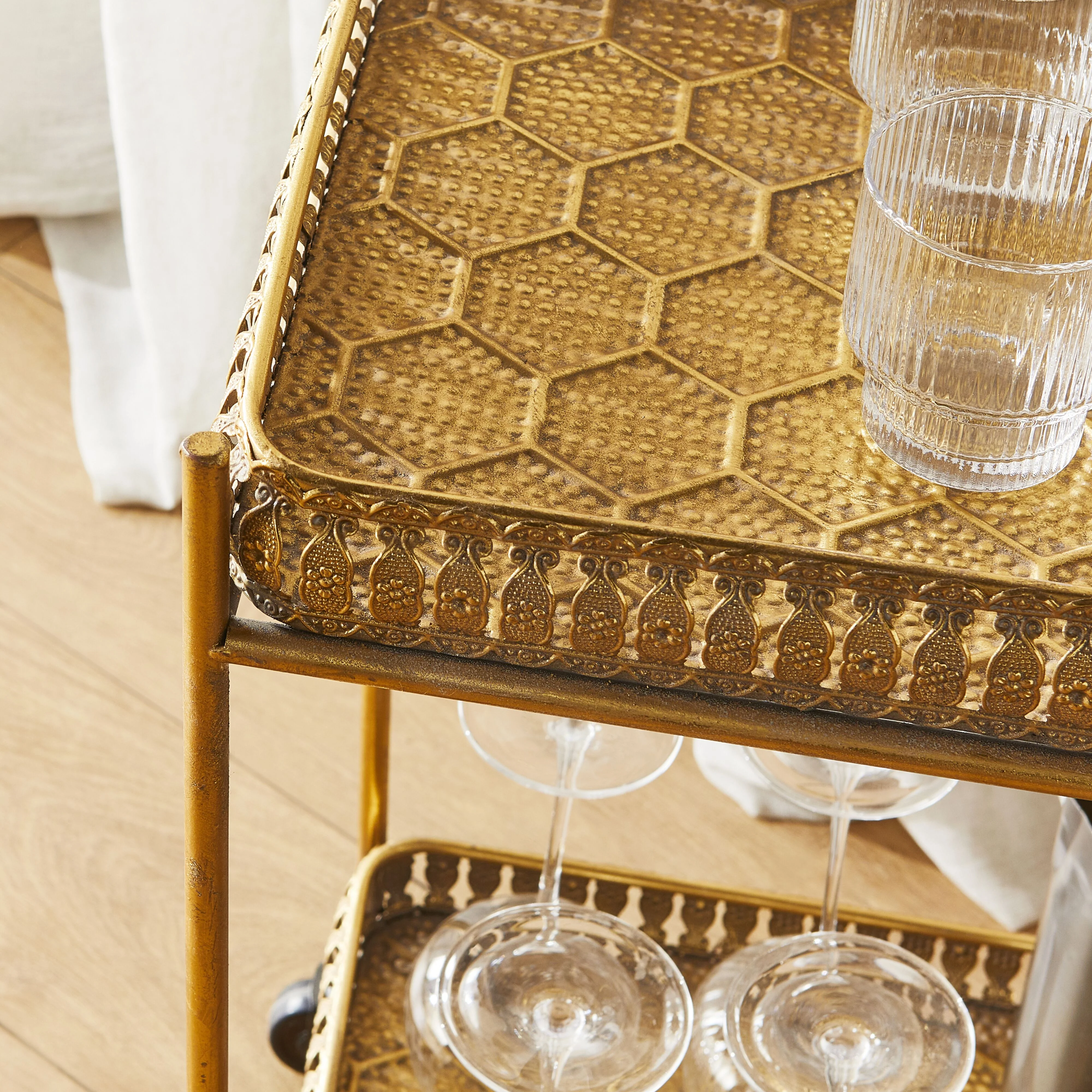 Avalene Drinks Trolley 79x38x81cm - Image 7