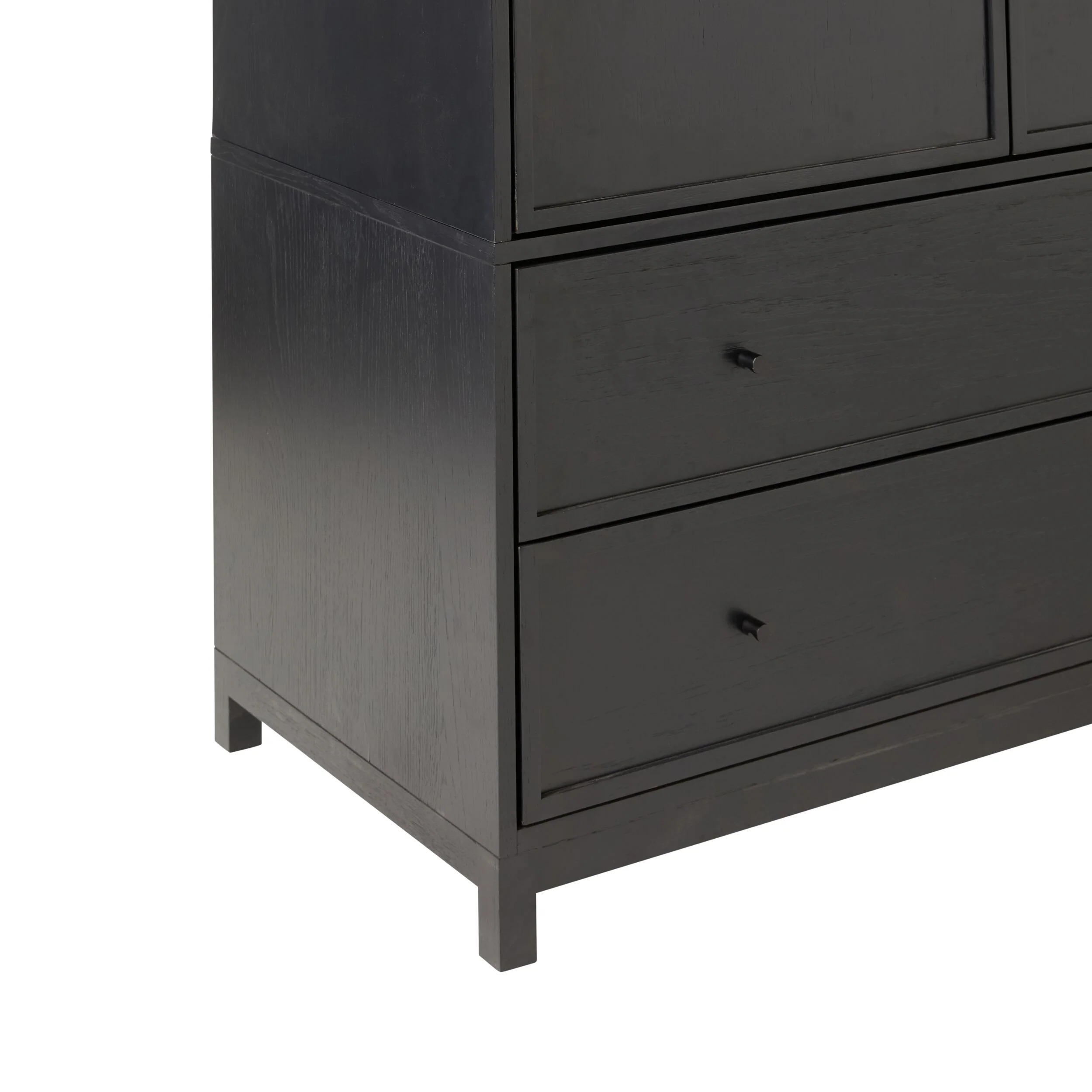 Avalon 2 Drawer Wardrobe Black - Image 6
