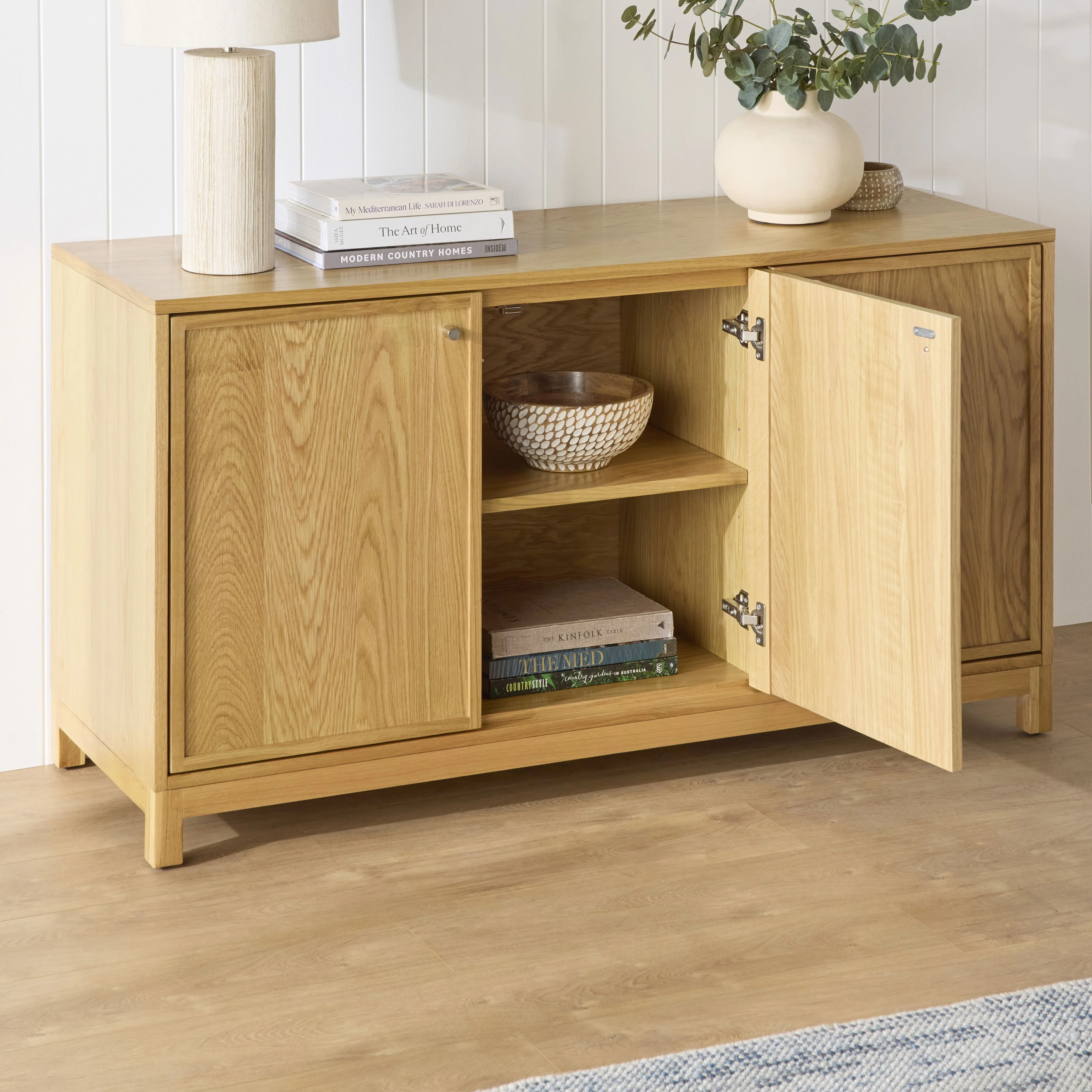 Avalon 3 Door Sideboard Light Oak - Image 11