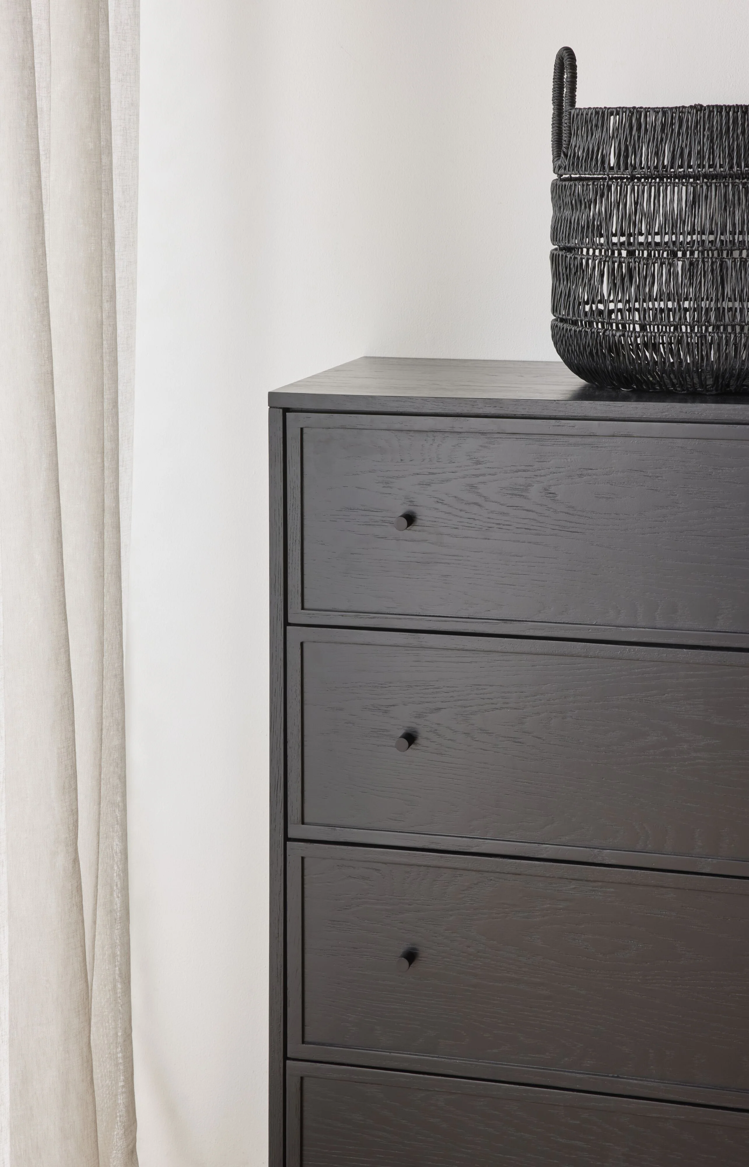 Avalon 4 Drawer Chest Black - Image 11