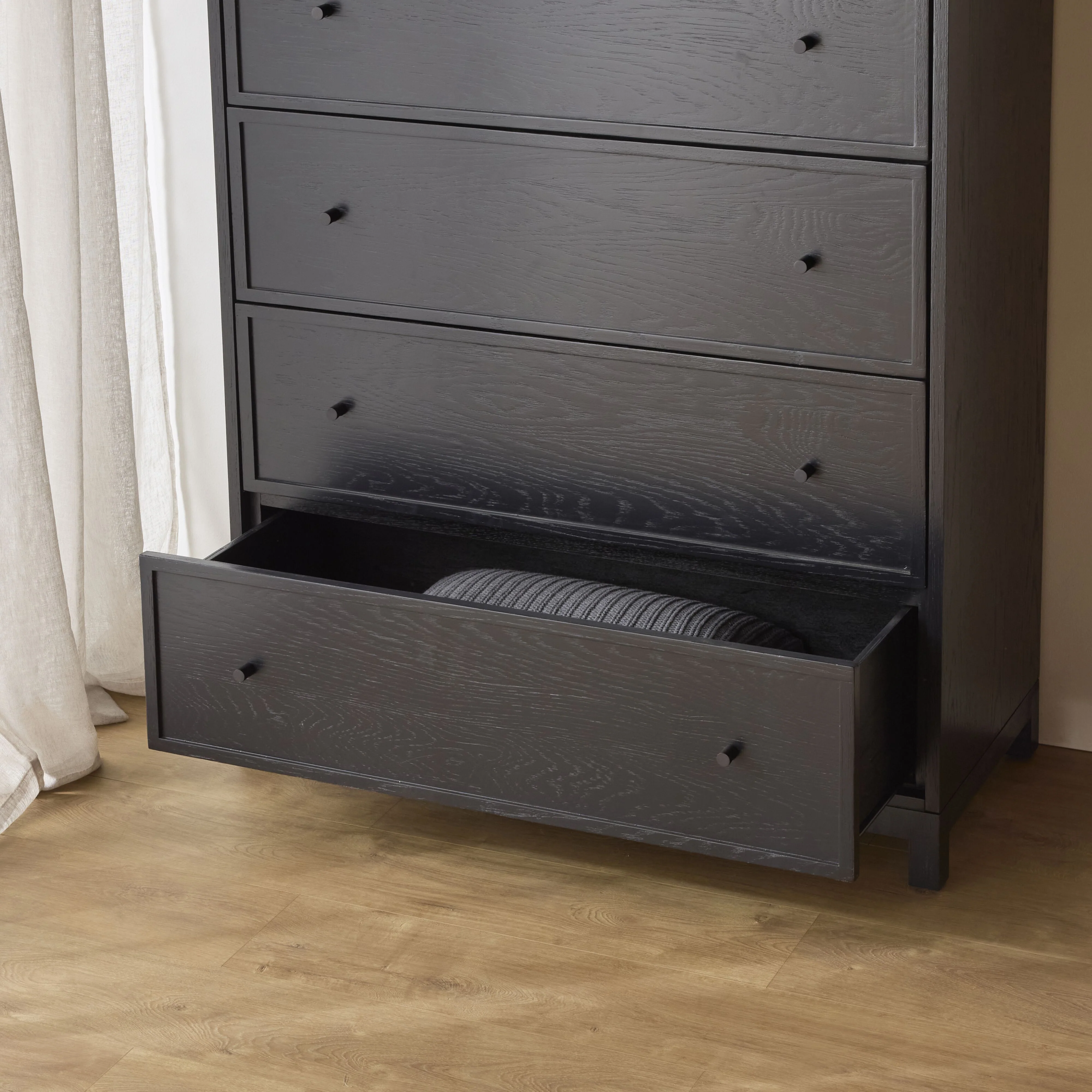 Avalon 4 Drawer Chest Black - Image 12